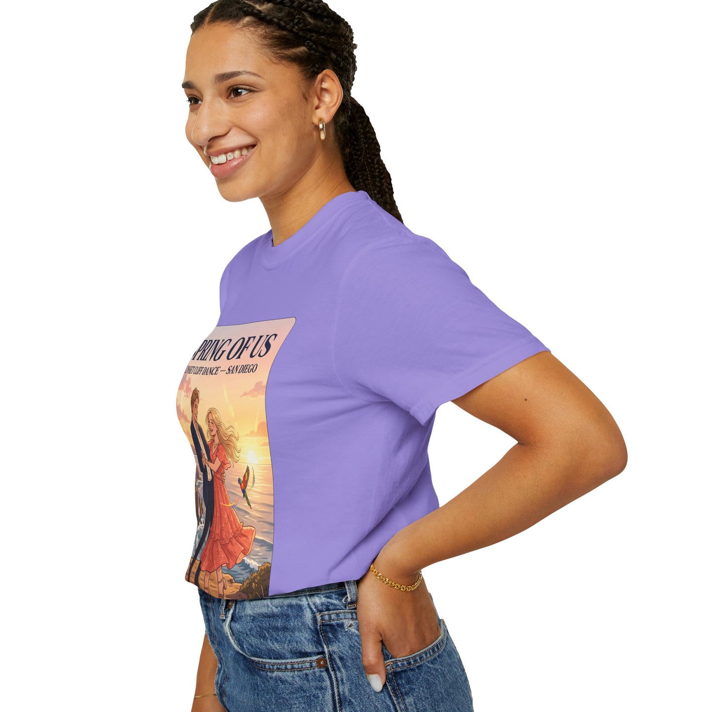 Spring of Us T‑Shirt — Sunset Cliff Dance San Diego Vintage Romance Tee