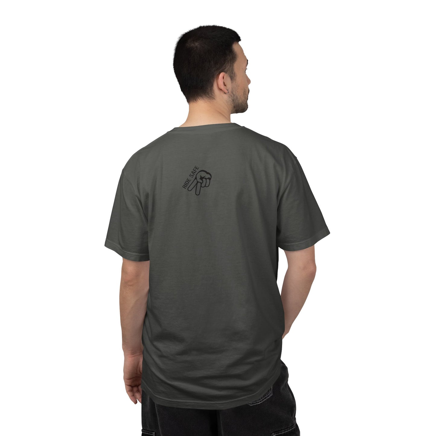 Motorcycle Sunset T-Shirt — Two Bikes Riding Into the Horizon