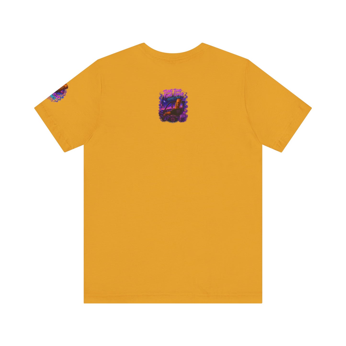 Tung Tung Tung Sahur Who Ride Like Us T-Shirt — Night Cruise Vaporwave Graphic Tee