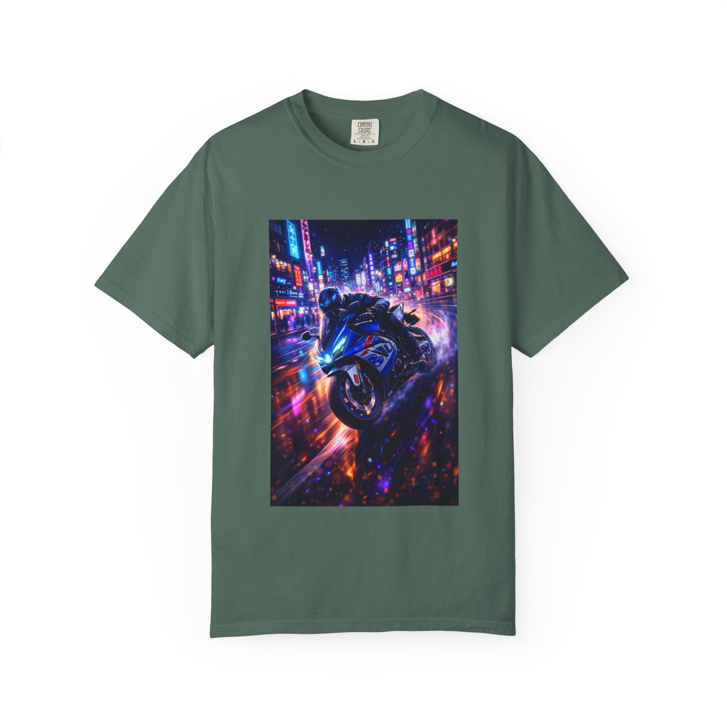 Suzuki GSX-R1000-NEON NIGHT RUN -  T-Shirt — Neon Night Rider Graphic Tee
