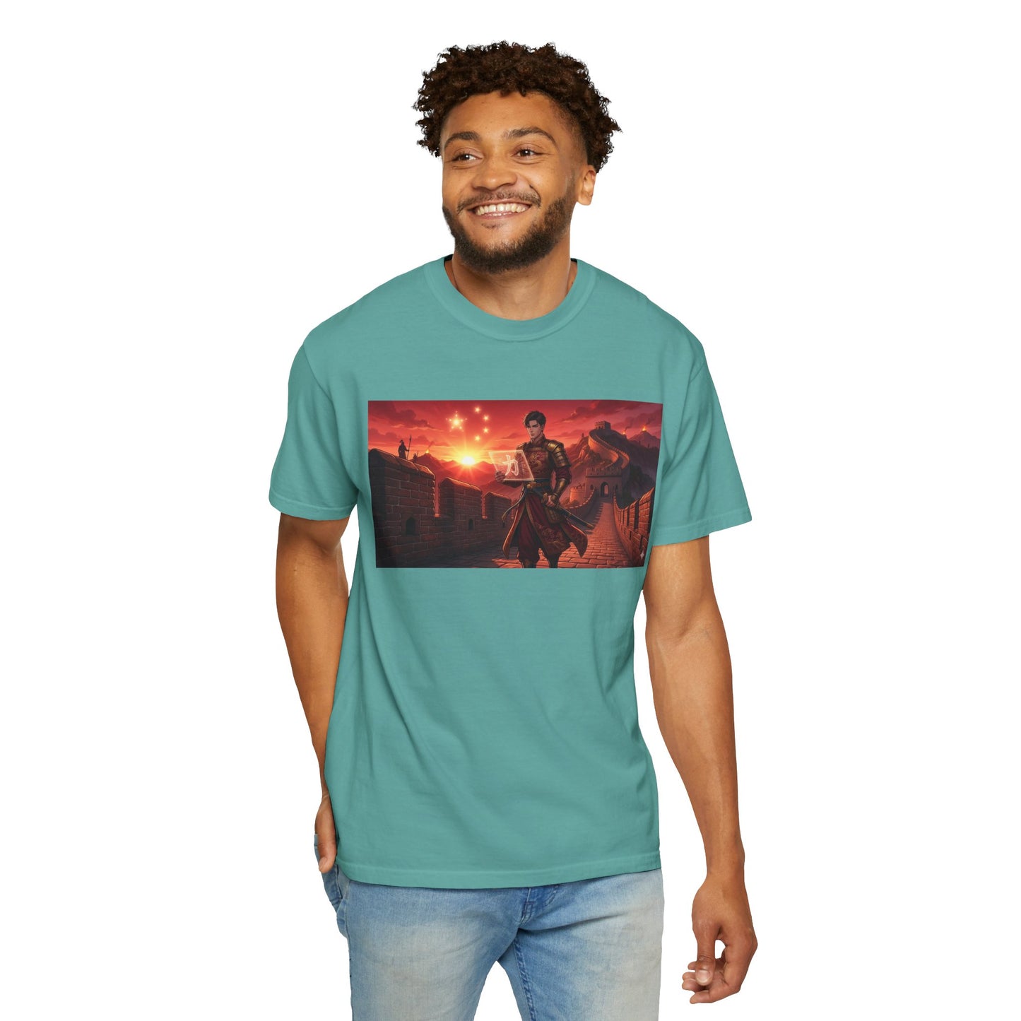 Scout Regiment Sunset T-Shirt — Anime Military Wall Scene