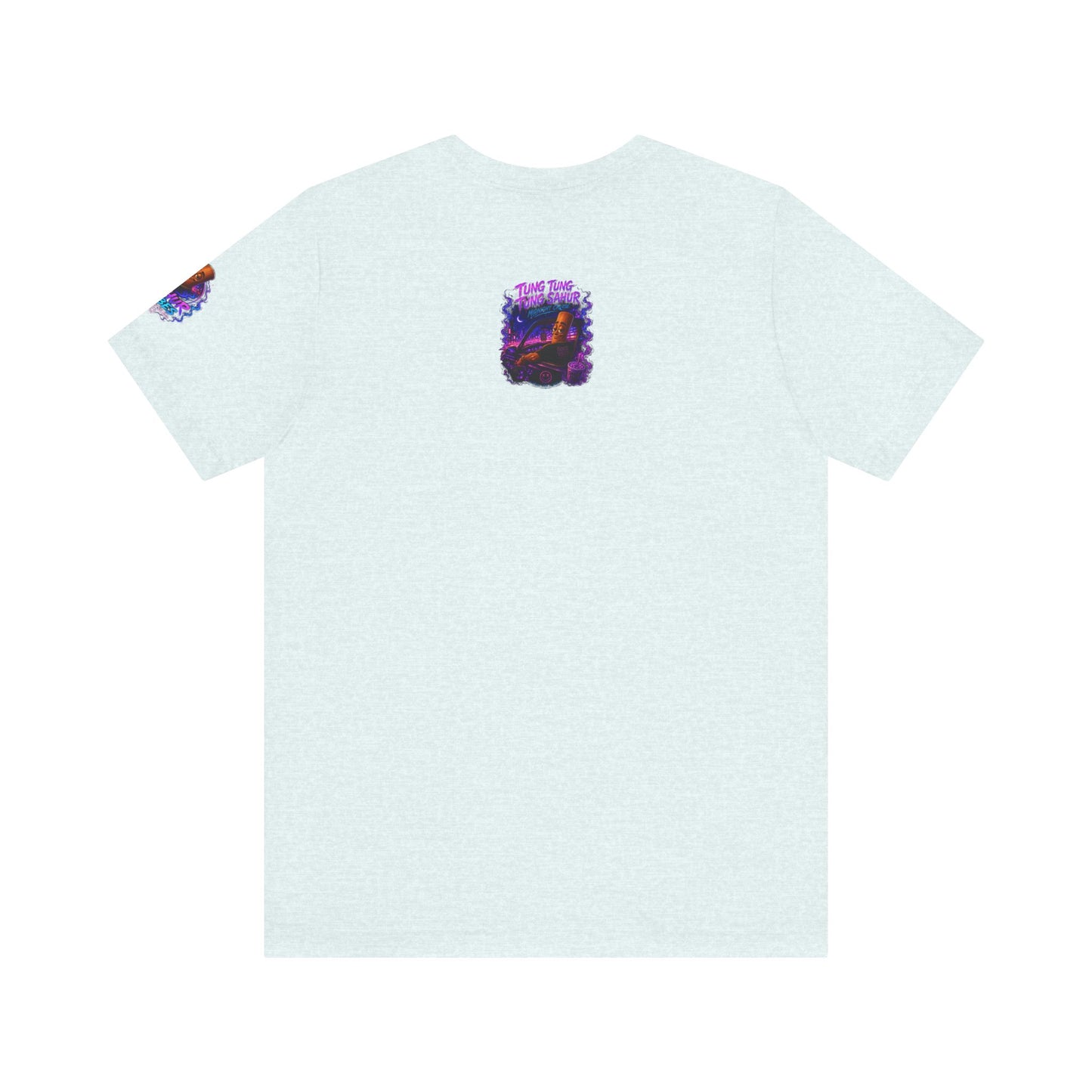 Tung Tung Tung Sahur Who Ride Like Us T-Shirt — Night Cruise Vaporwave Graphic Tee