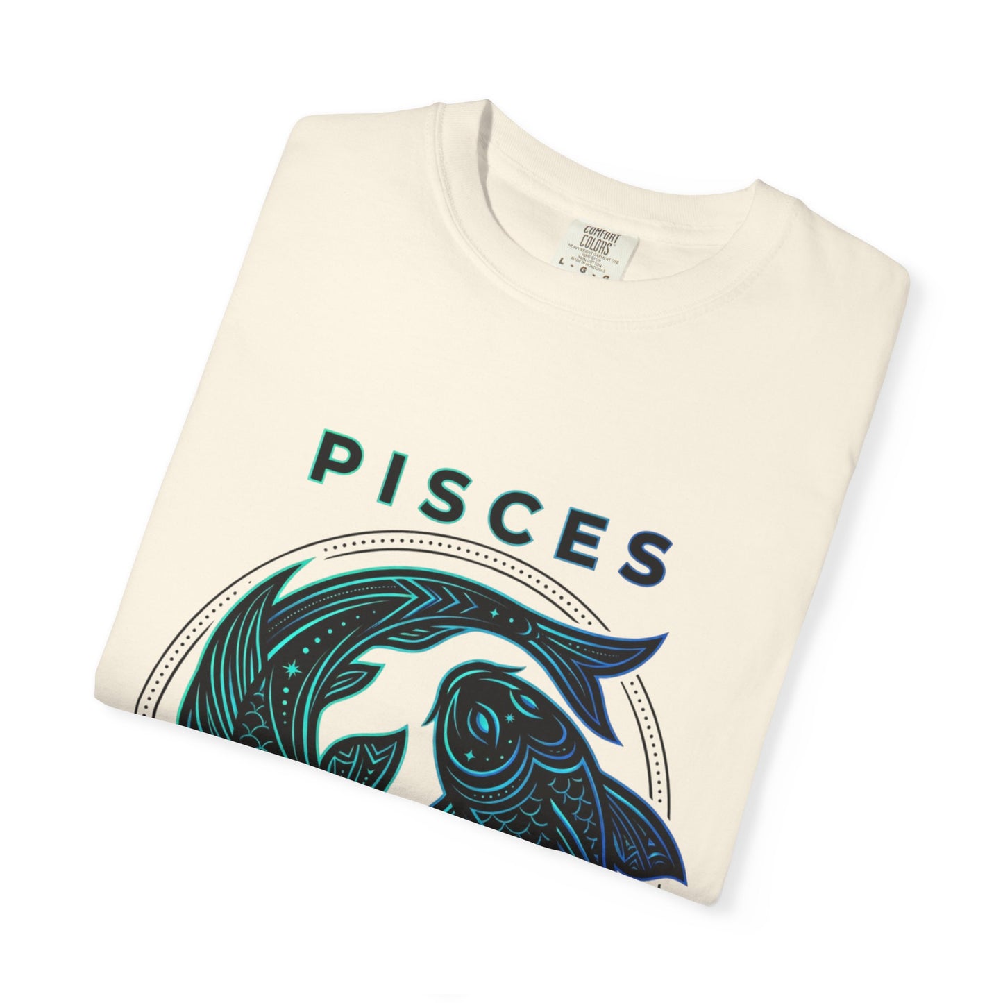 Pisces Zodiac T-Shirt — Artistic Twin Fish Astrology Tee
