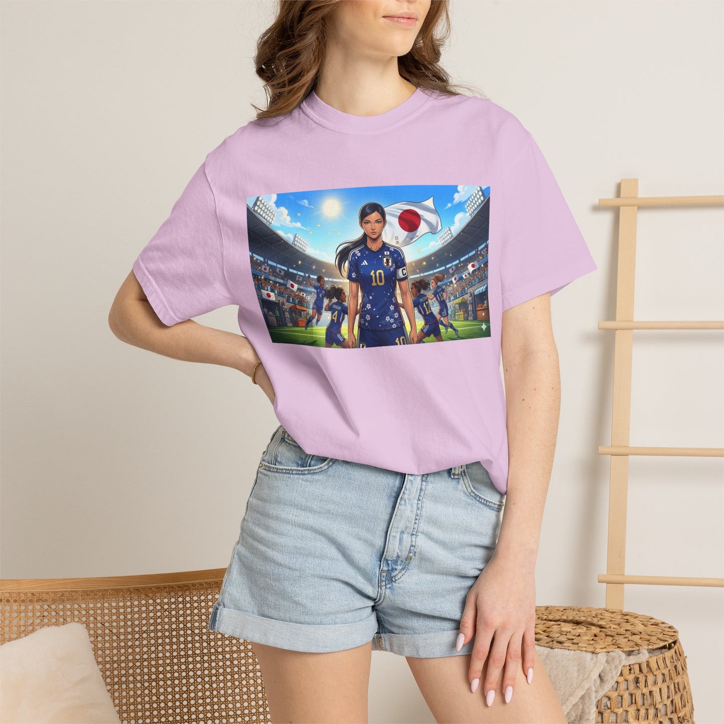 Soccer Player Japan T-Shirt — Japan Flag Soccer Fan Tee