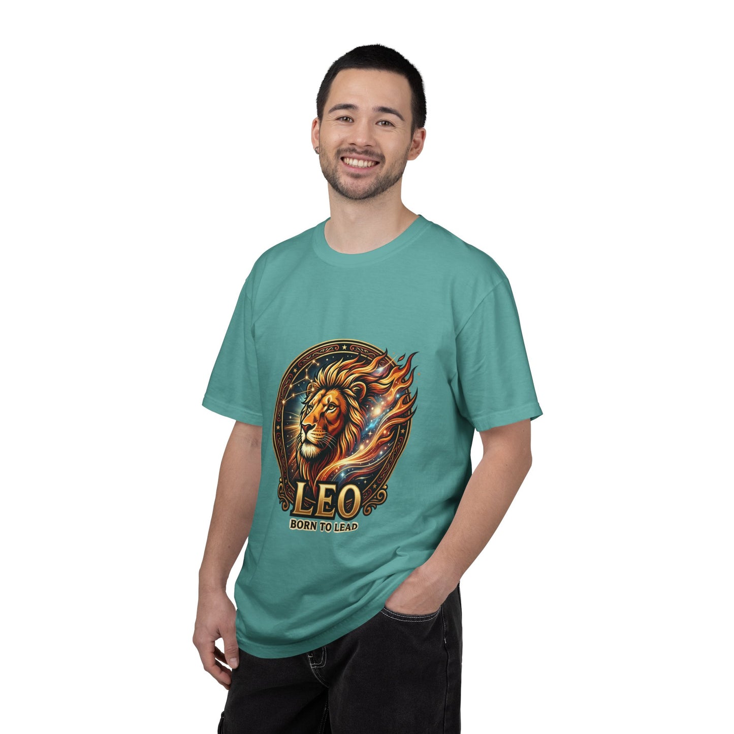 Leo 'Born to Lead' T-Shirt — Bold Zodiac Lion Graphic Tee