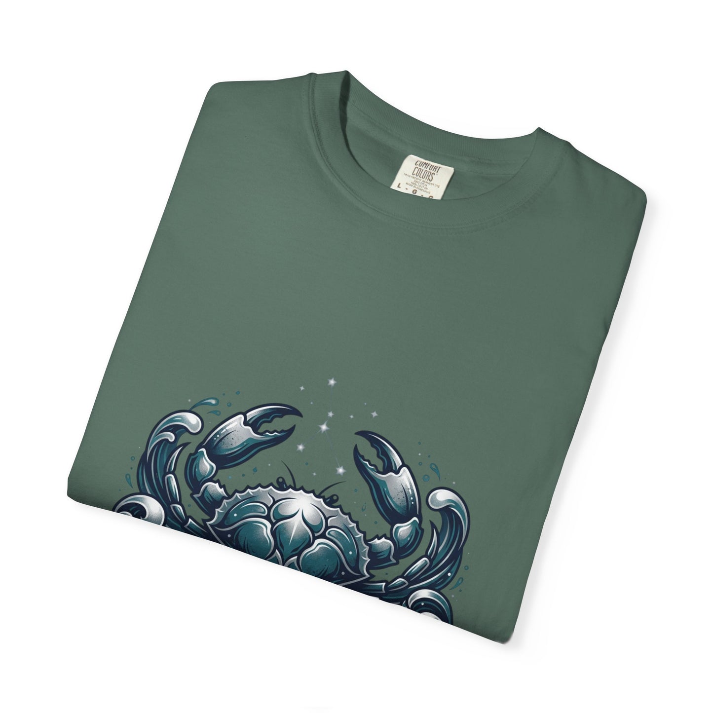Cancer Zodiac T-Shirt — Stylized Crab Astrological Tee