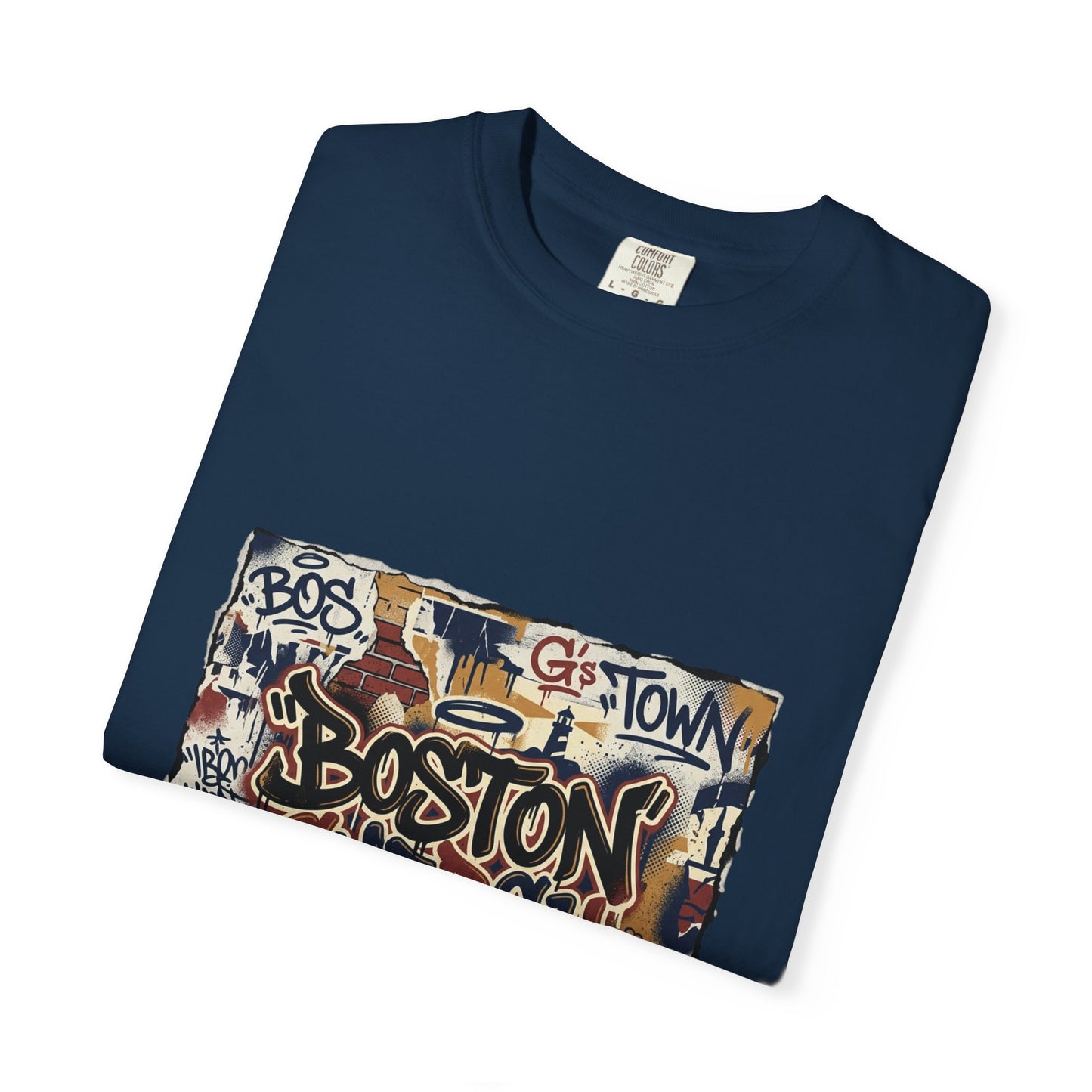 Boston Graffiti Tee — Urban Street Art T‑Shirt
