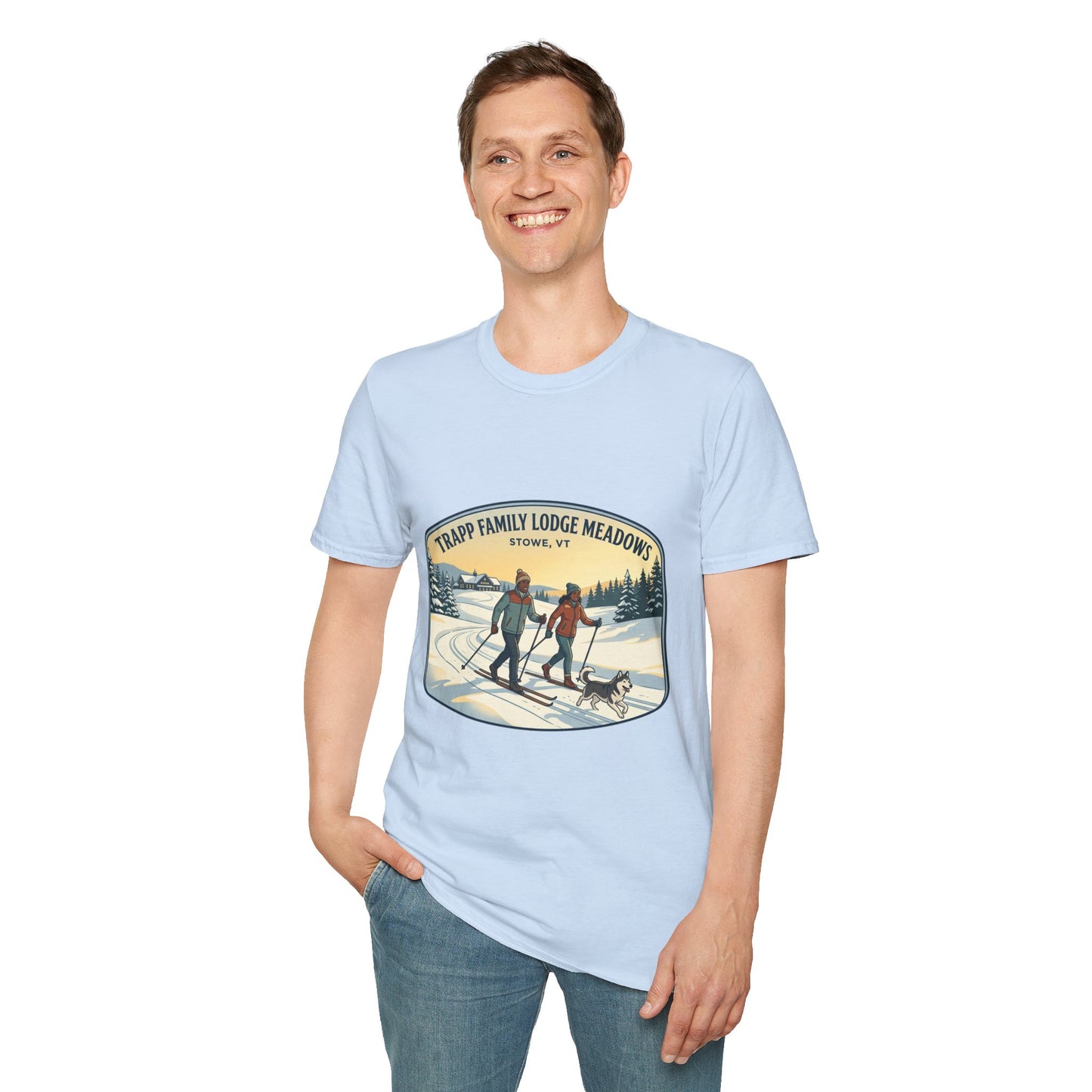 Trapp Family Lodge Meadows Skiing T-Shirt