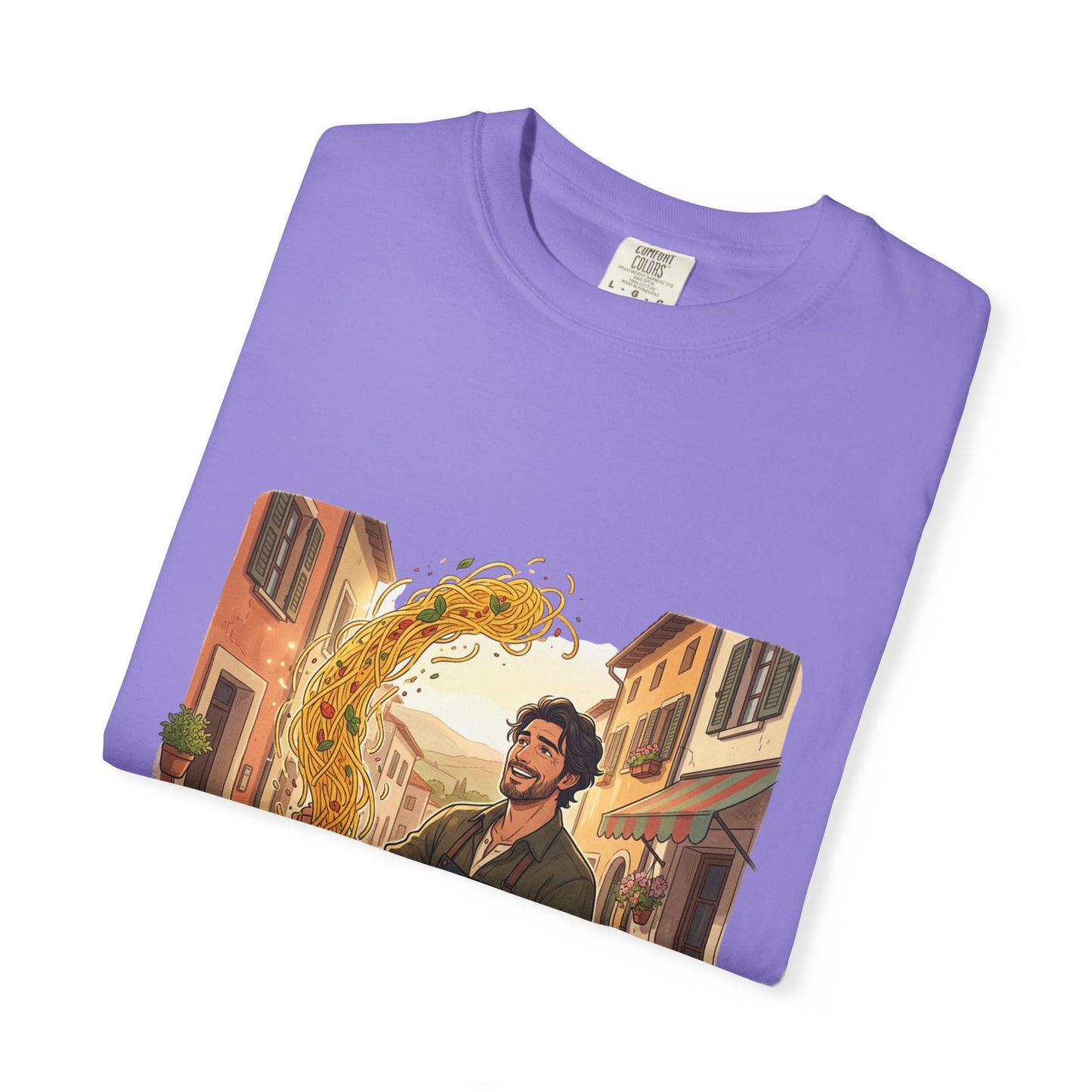 Italian Chef Pasta Toss T-Shirt — Vintage Street Kitchen Cooking Graphic Tee