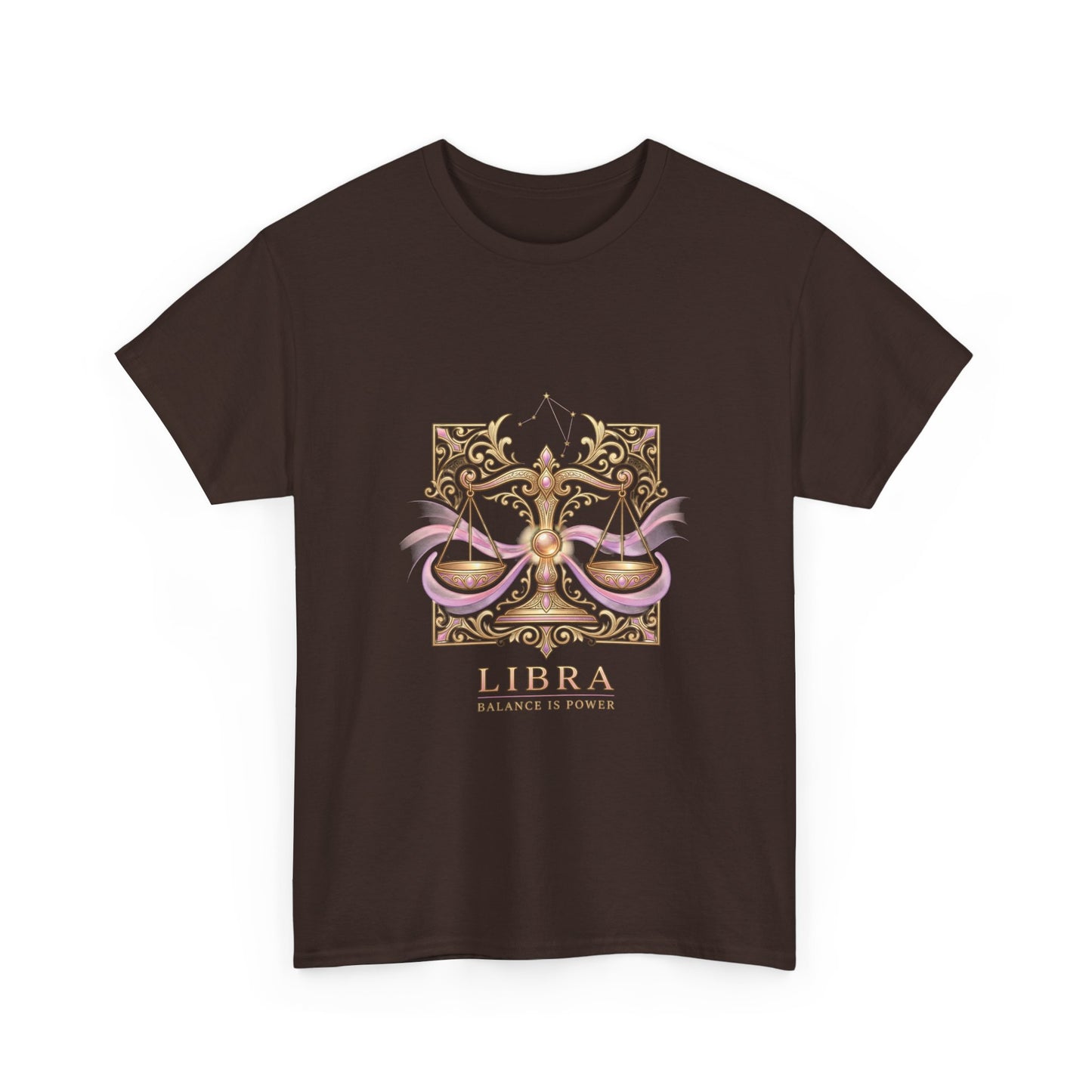 Libra Scales T‑Shirt — Zodiac Balance Is Power Tee