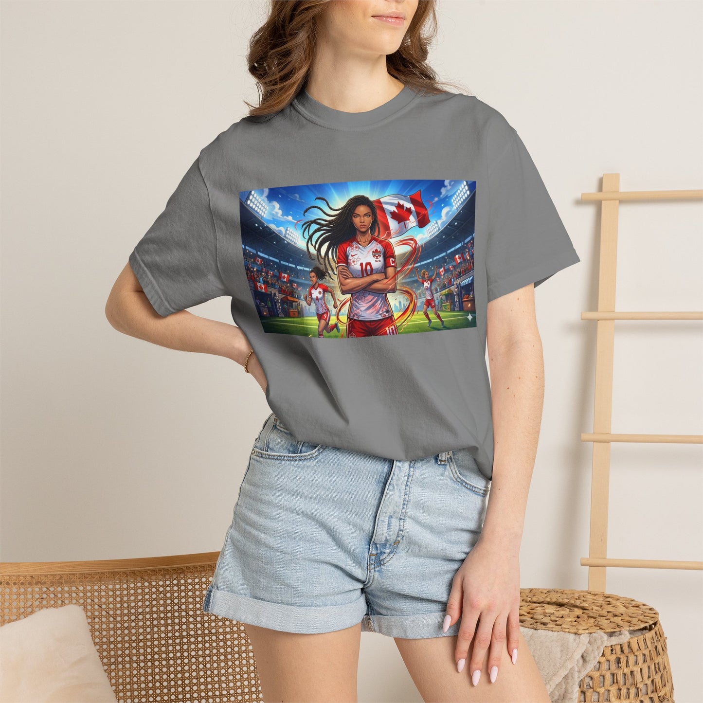Soccer Star Canada T-Shirt — Women’s Team Jersey Graphic