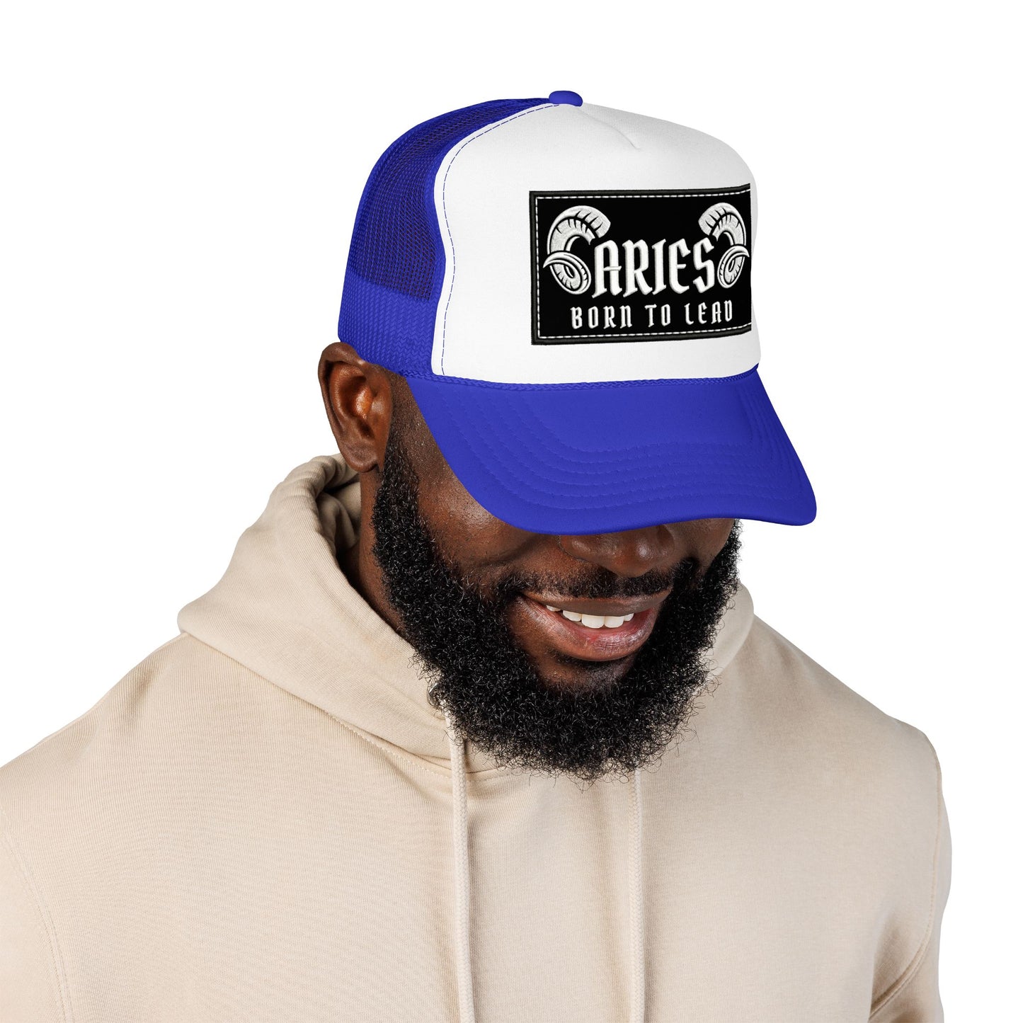 Trucker Hat - Aries 'Born to Lead' Zodiac Cap
