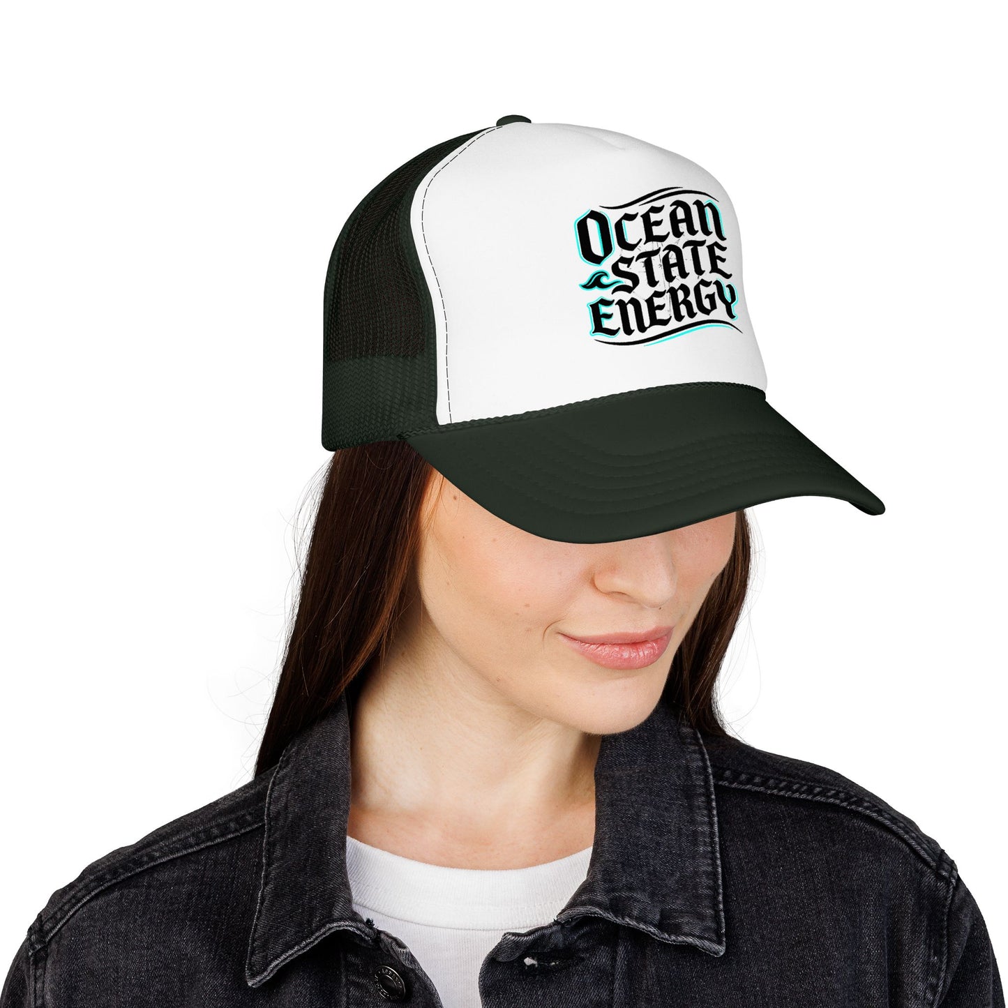 Clean Slate Energy Trucker Hat — Retro Script Foam Mesh Cap