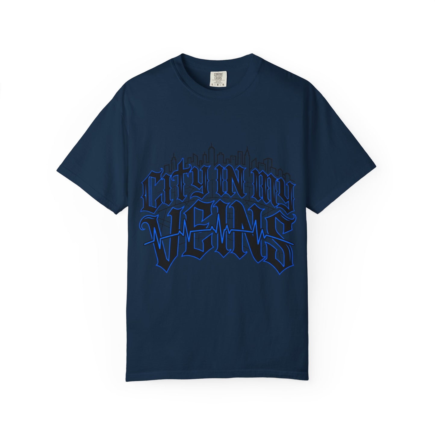 City in My Veins T-Shirt — Urban Skyline Graphic Tee