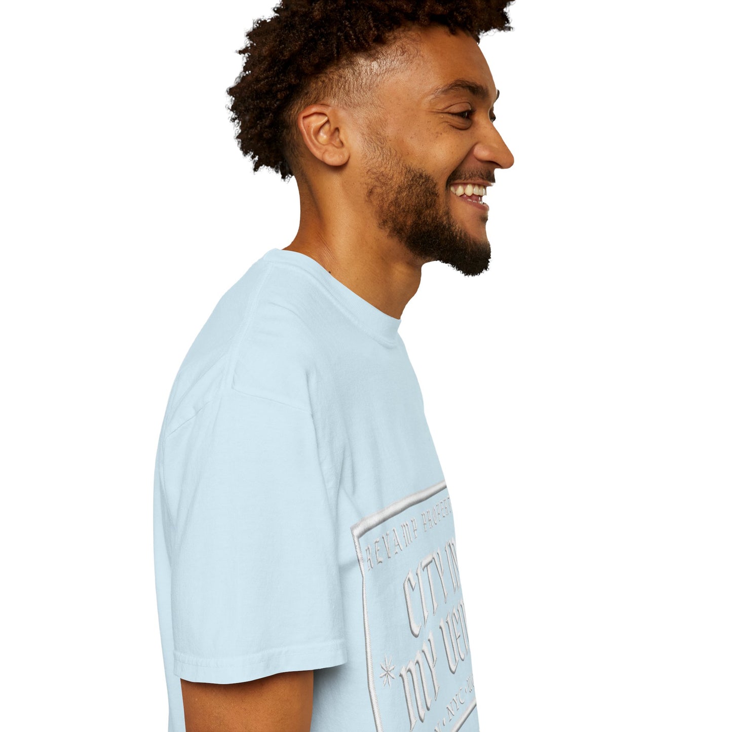 City In My Veins T‑Shirt — Vintage Cityscape Tee (Boston • NYC • Manchester)