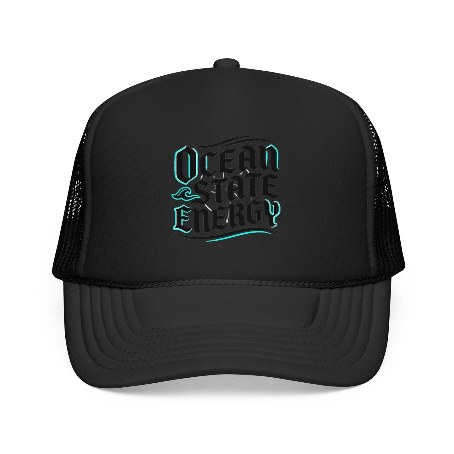 Clean Slate Energy Trucker Hat — Retro Script Foam Mesh Cap