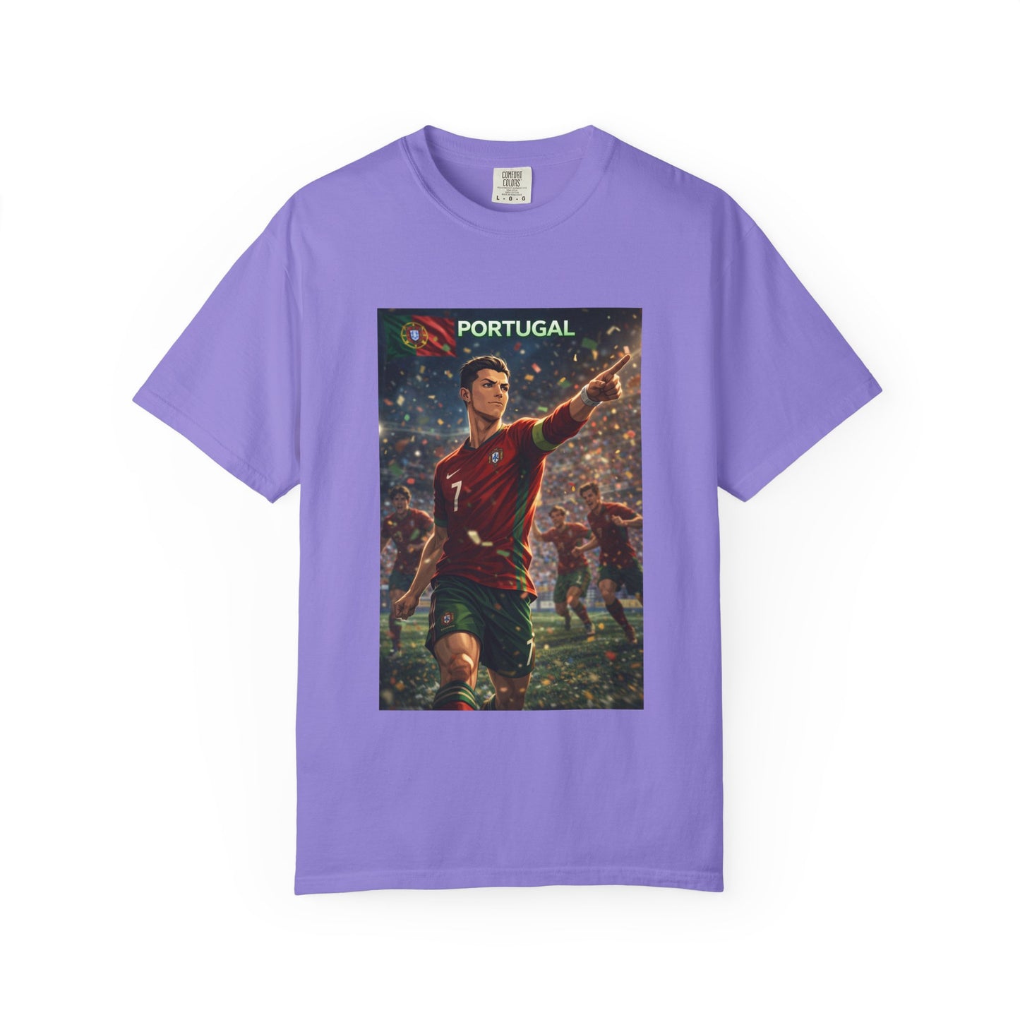Portugal Soccer Poster T-Shirt — Cristiano Ronaldo Tribute Tee