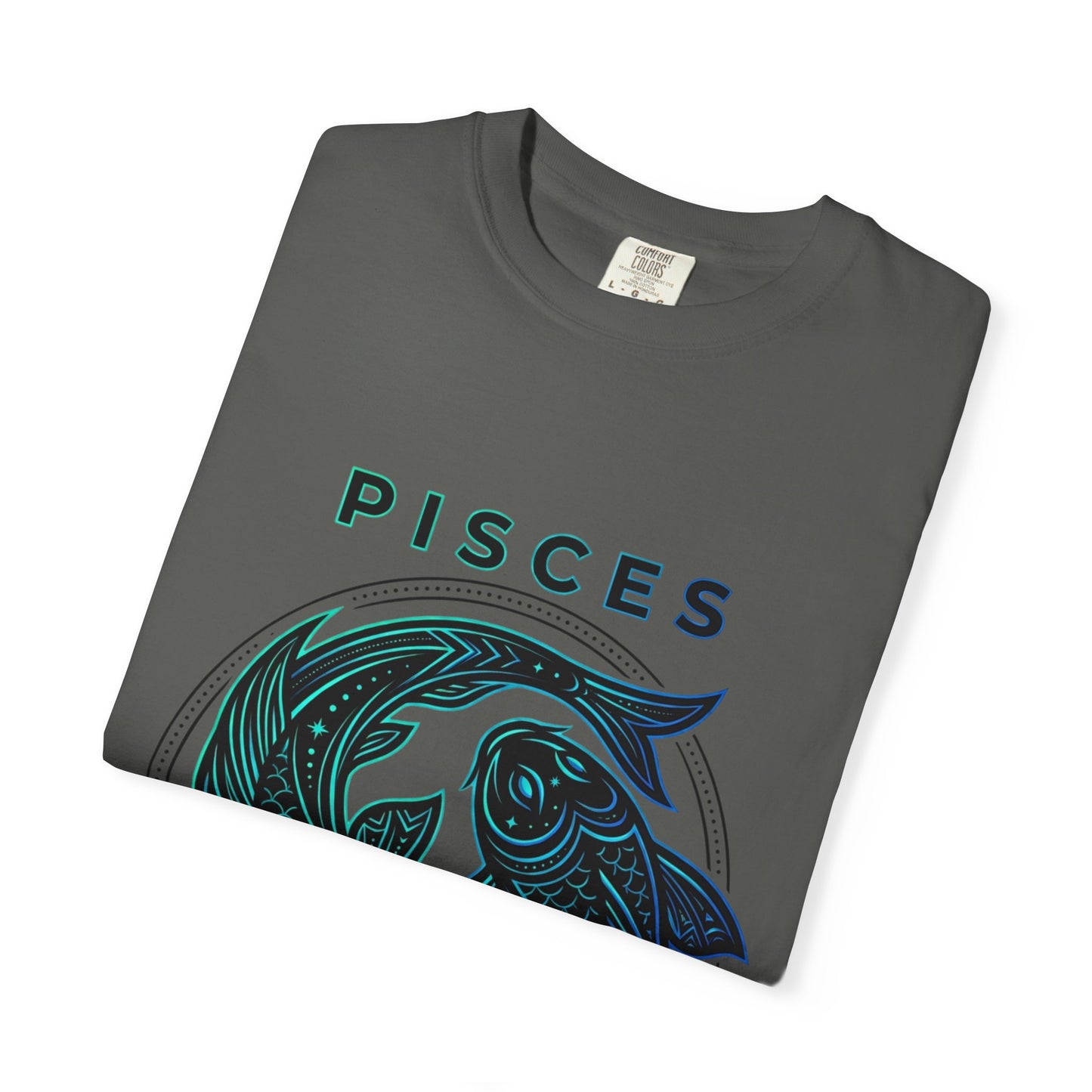Pisces Zodiac T-Shirt — Artistic Twin Fish Astrology Tee