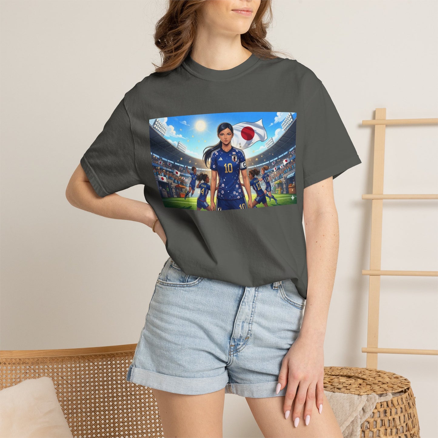 Soccer Player Japan T-Shirt — Japan Flag Soccer Fan Tee