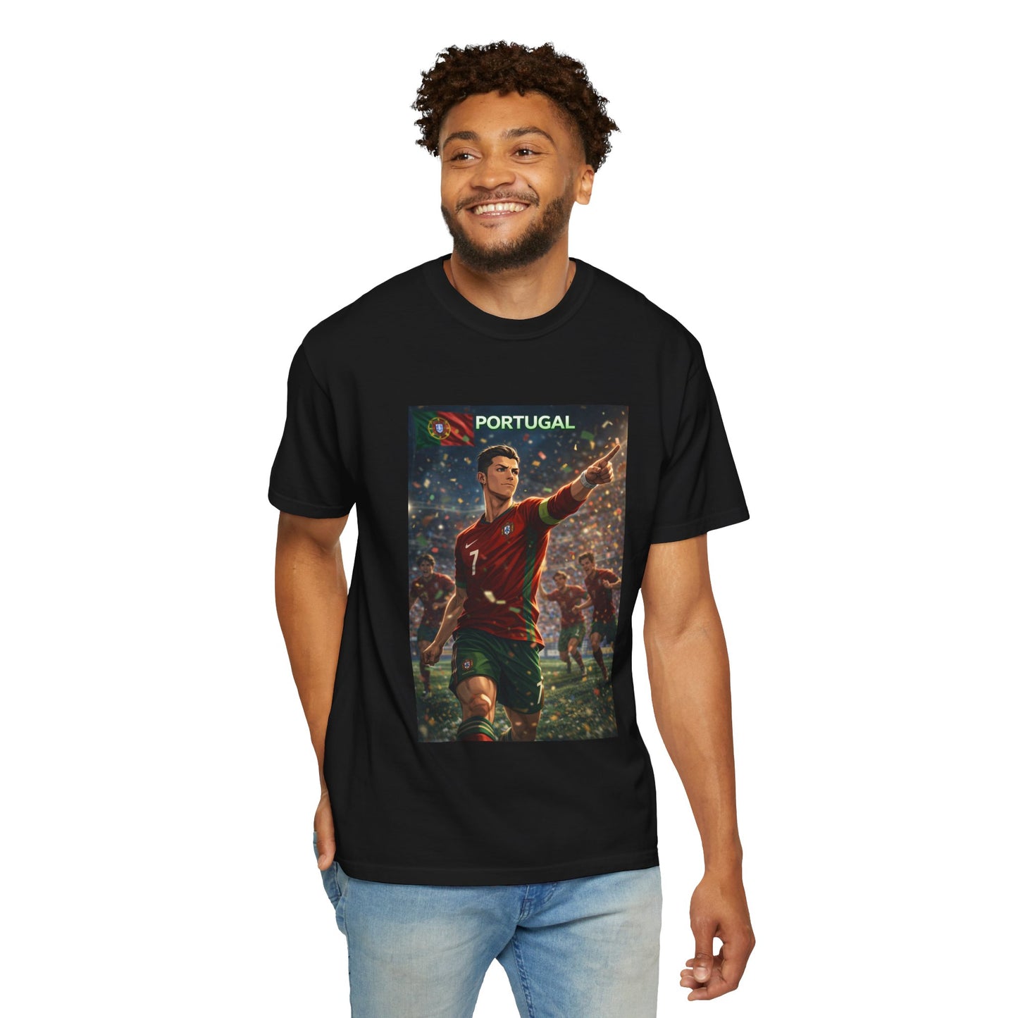 Portugal Soccer Poster T-Shirt — Cristiano Ronaldo Tribute Tee
