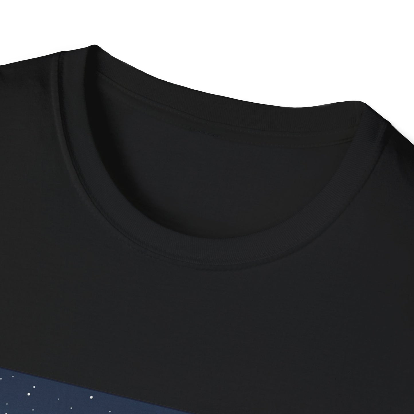 Winter String Lights Stroll T-Shirt — Cozy Holiday Street Scene Graphic Tee