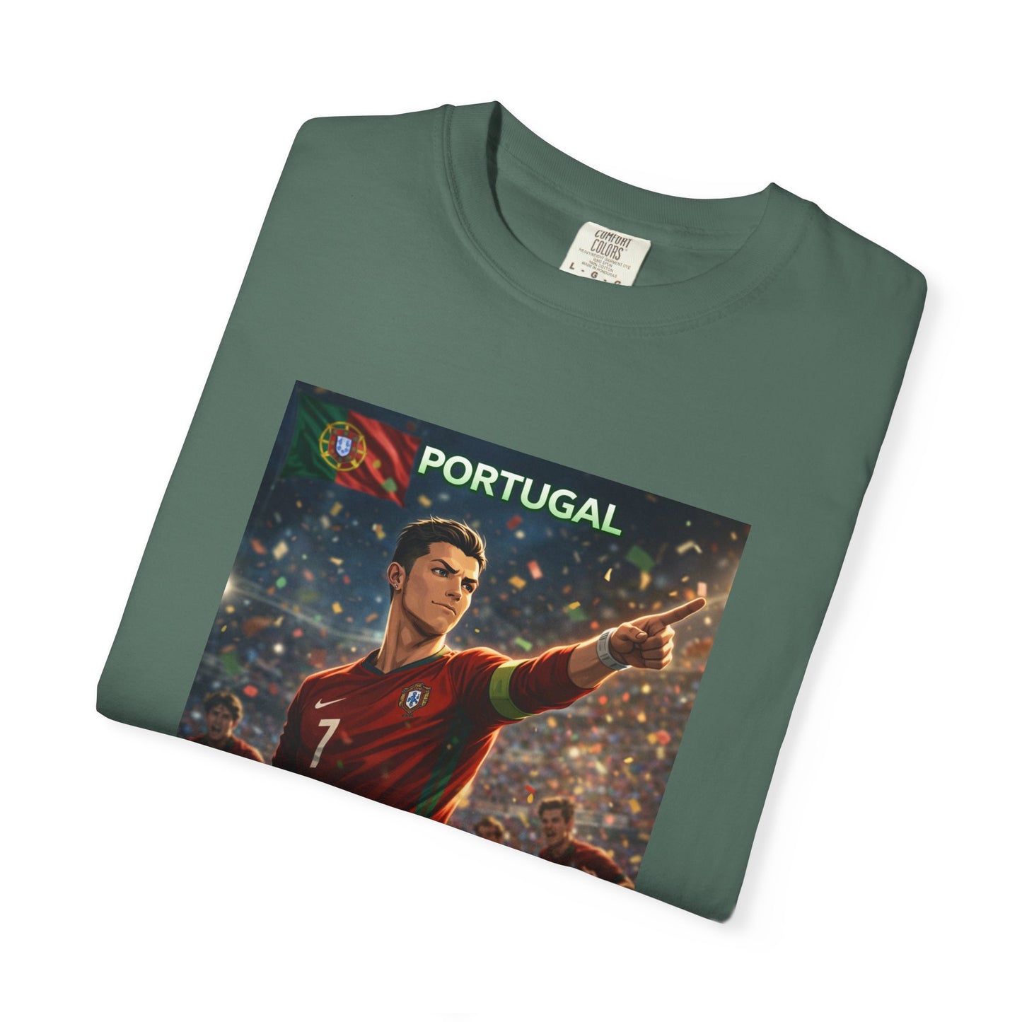 Portugal Soccer Poster T-Shirt — Cristiano Ronaldo Tribute Tee