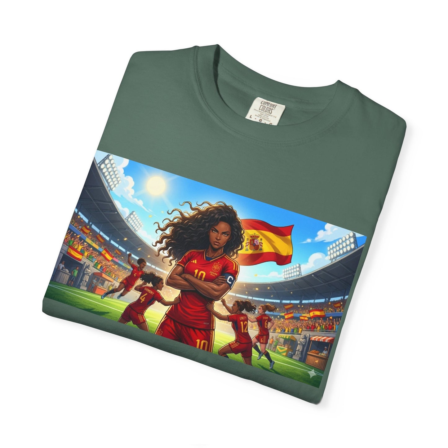 Spain – Female Soccer Champion - Stadium Graphic T-Shirt
