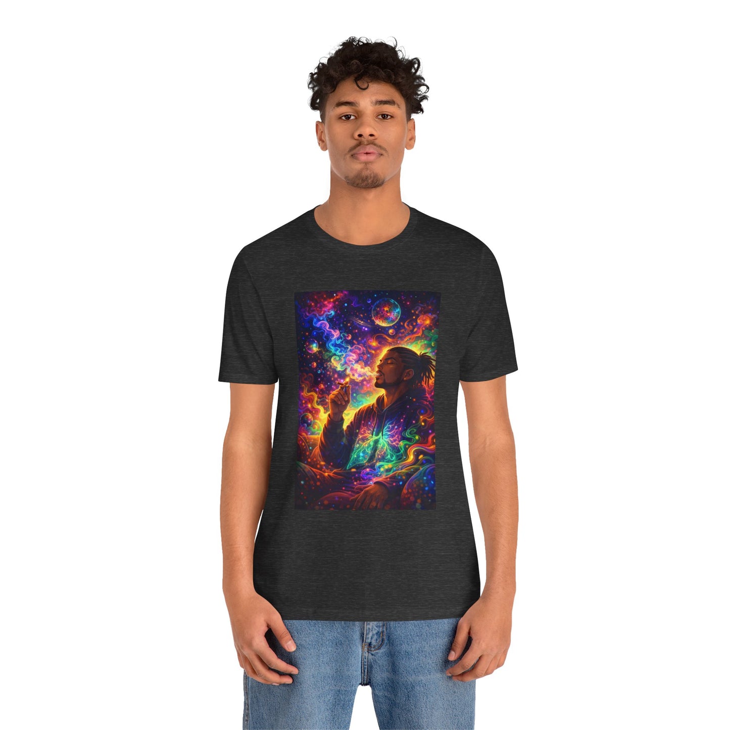 Psychedelic Session T-Shirt — Cosmic Portrait Graphic Tee