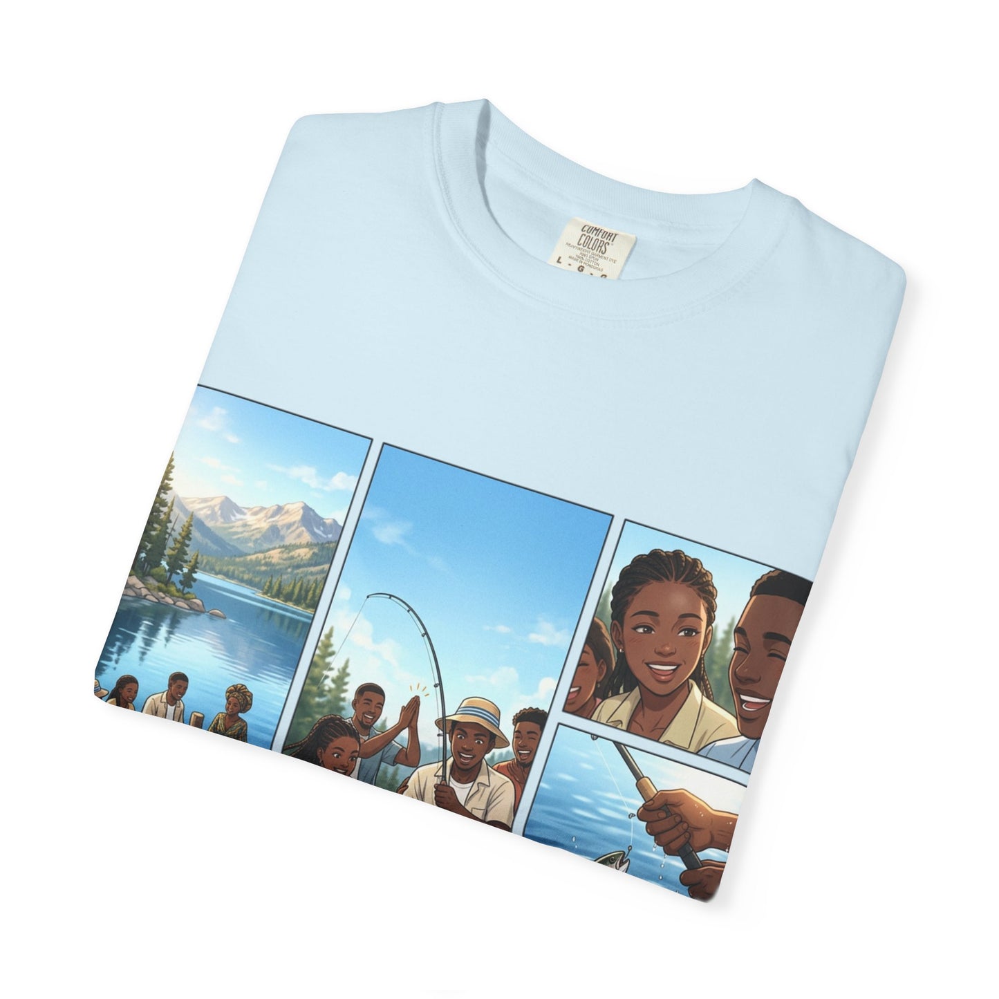 ake Tahoe Fishing Moments T-Shirt — Retro Outdoors Fishing Graphic Tee