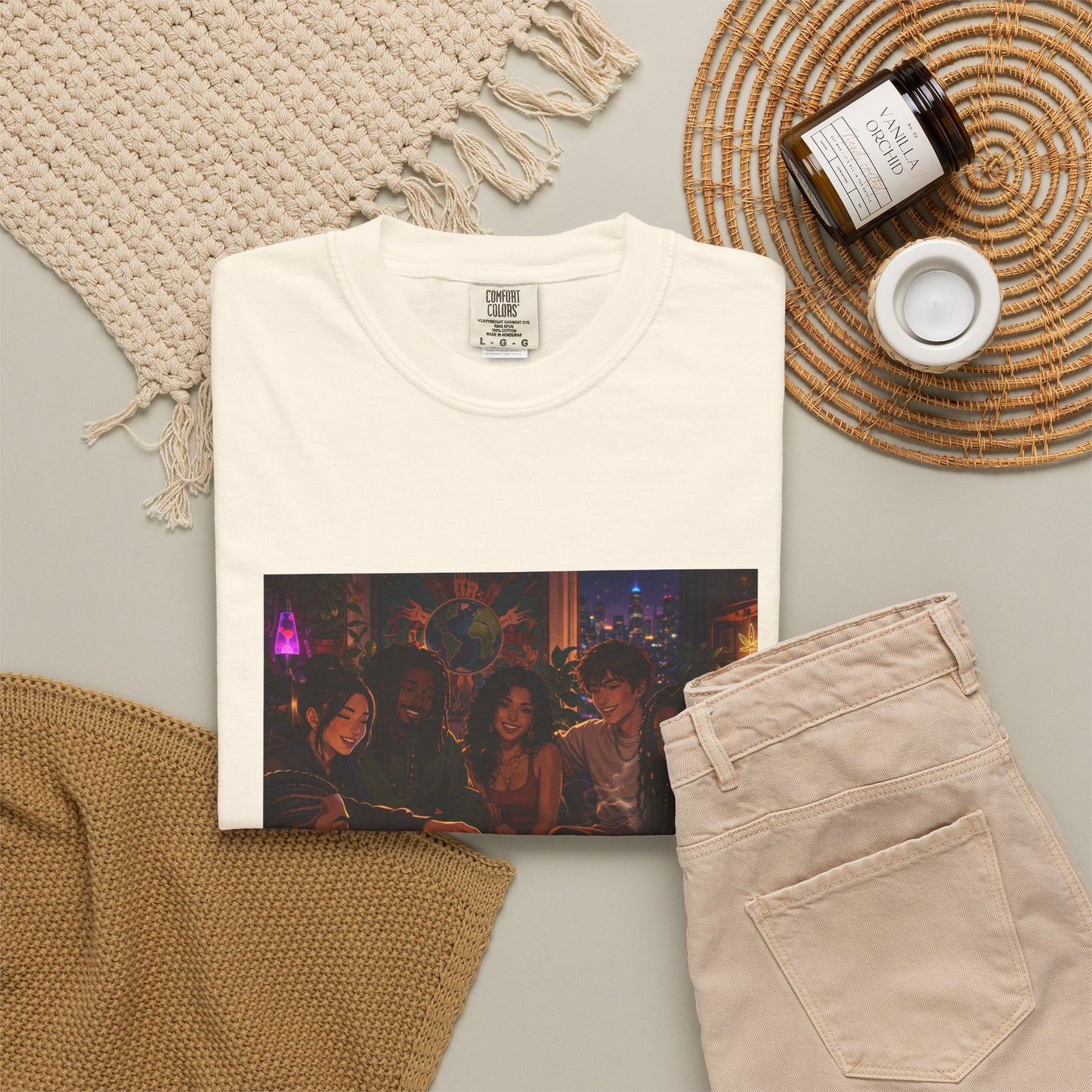 OUR MEMORIES - Vintage Night Party Scene T-Shirt