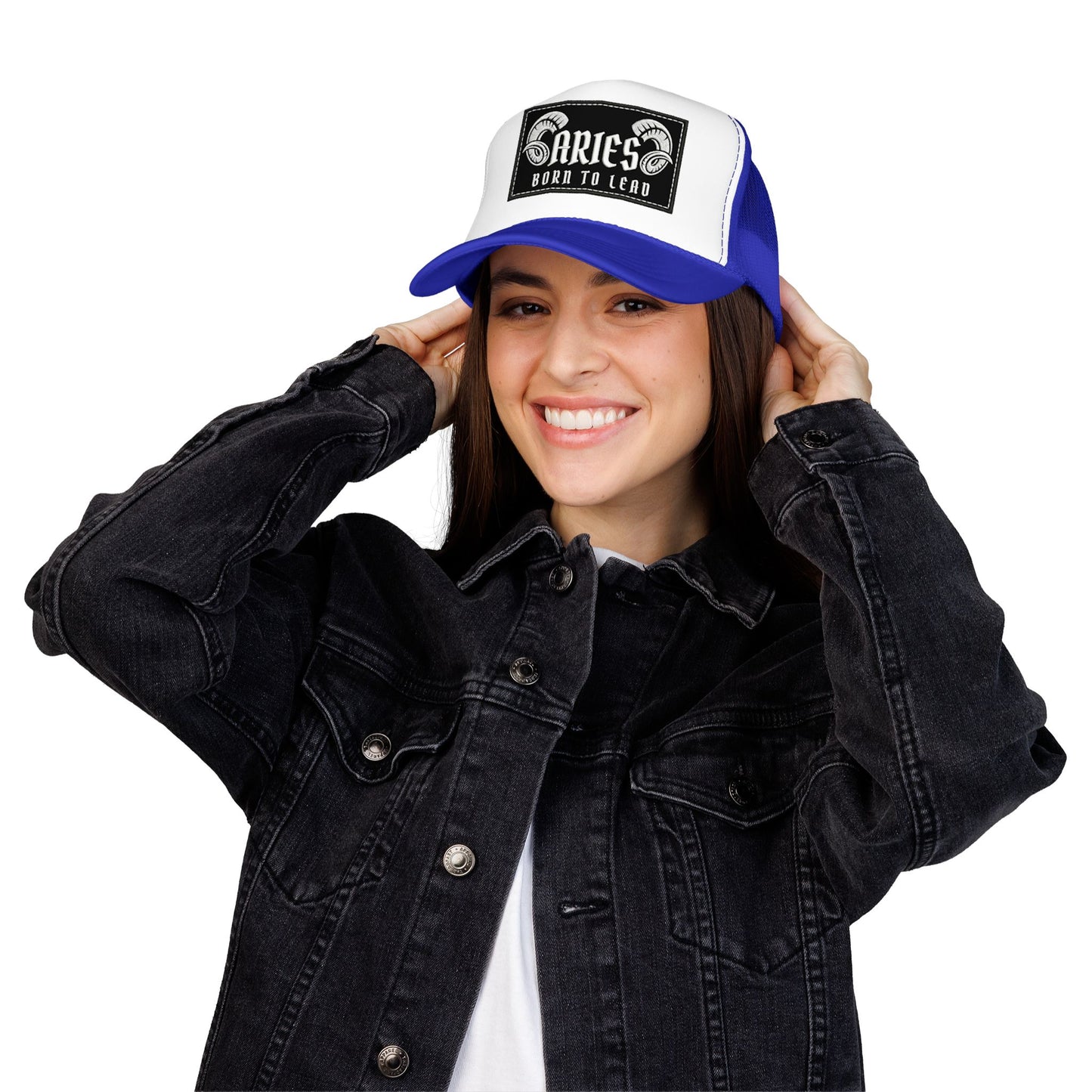 Trucker Hat - Aries 'Born to Lead' Zodiac Cap