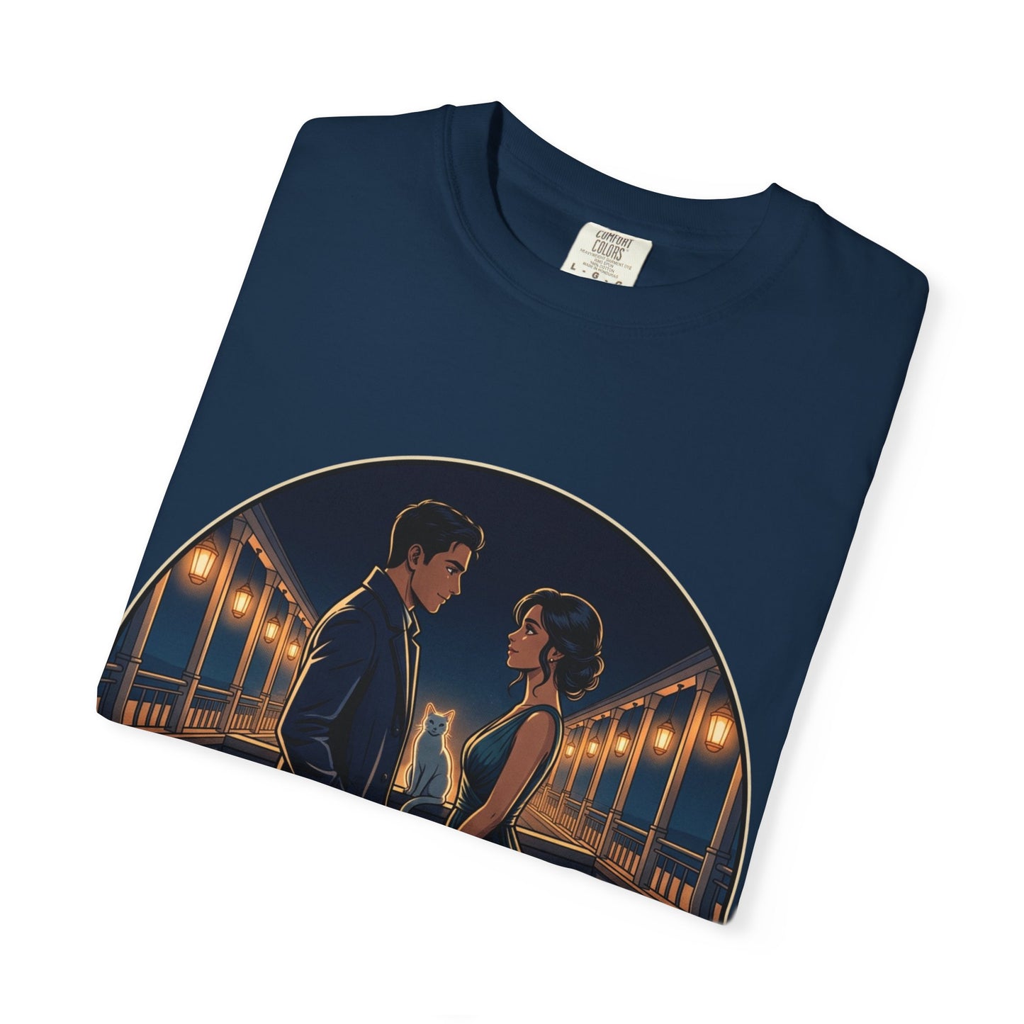 Romantic Night Stroll T-Shirt — "Even in the Quiet... We Shine" Graphic Tee