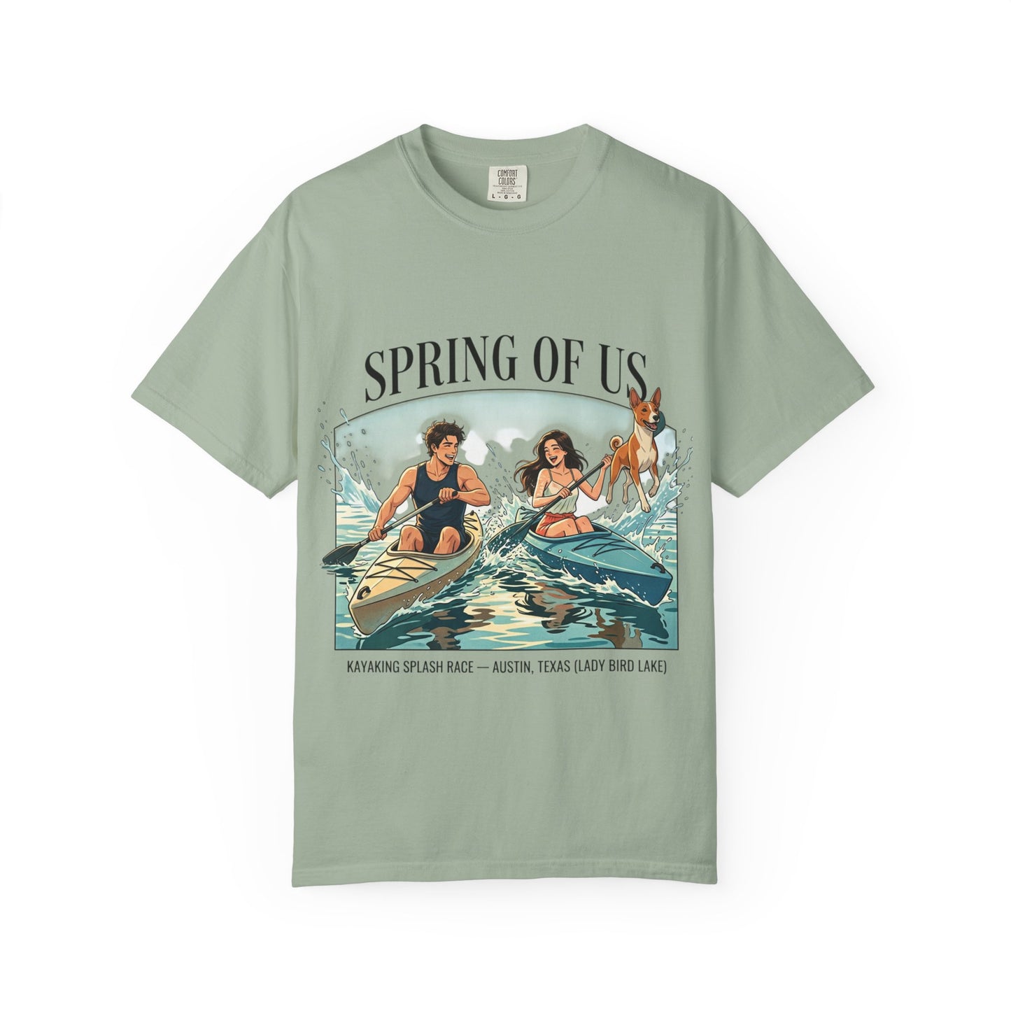 Spring of Us Kayaking T-Shirt — Retro Outdoor Adventure Tee