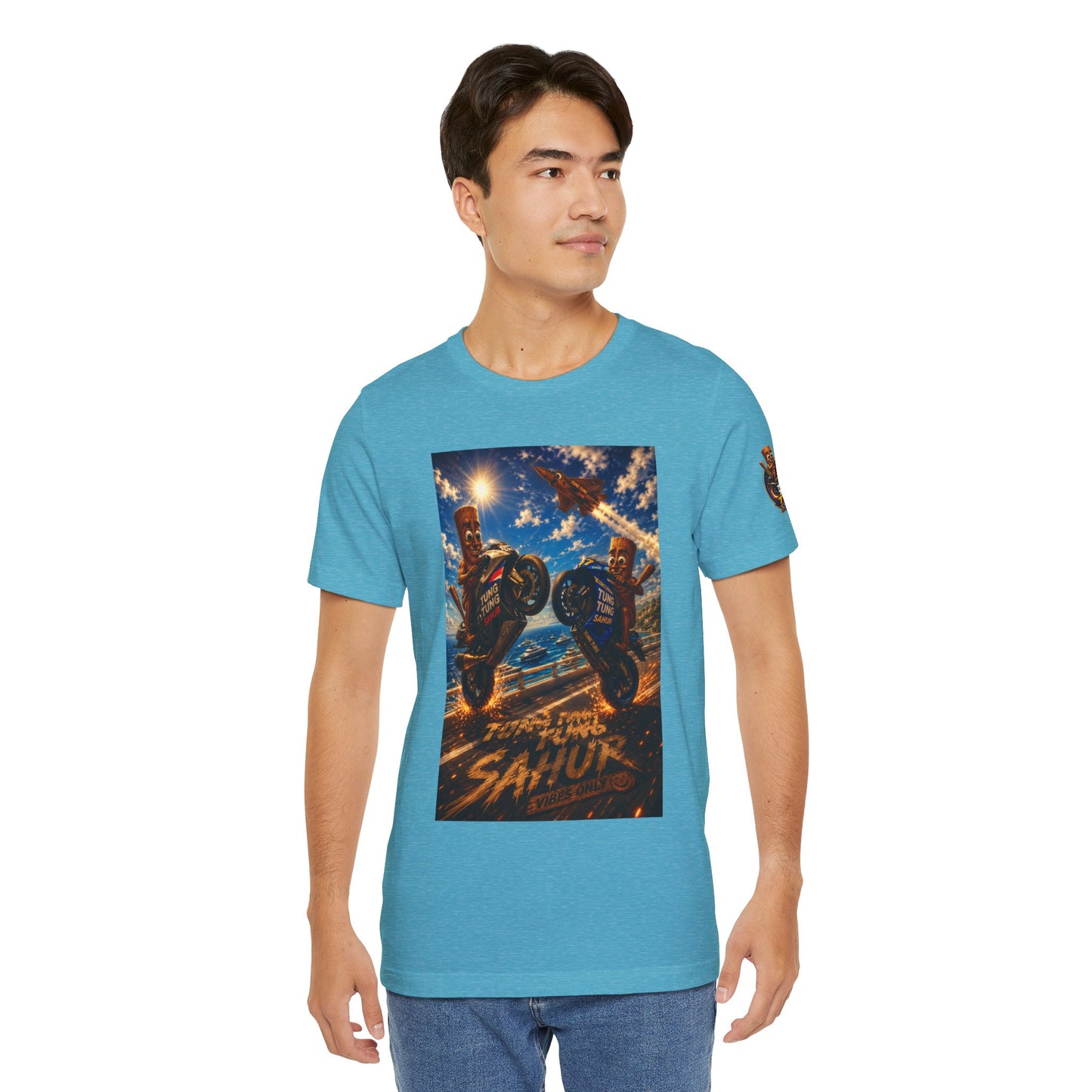 Motorcycle Stunt Tee — Sahara Riders Graphic T-Shirt