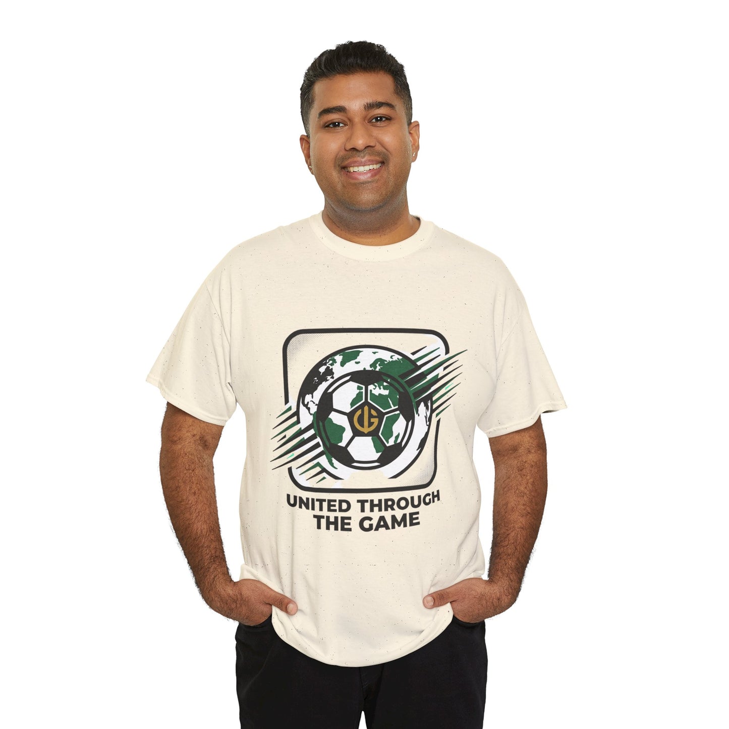 Soccer T-Shirt — "United Through the Game" Graphic Tee