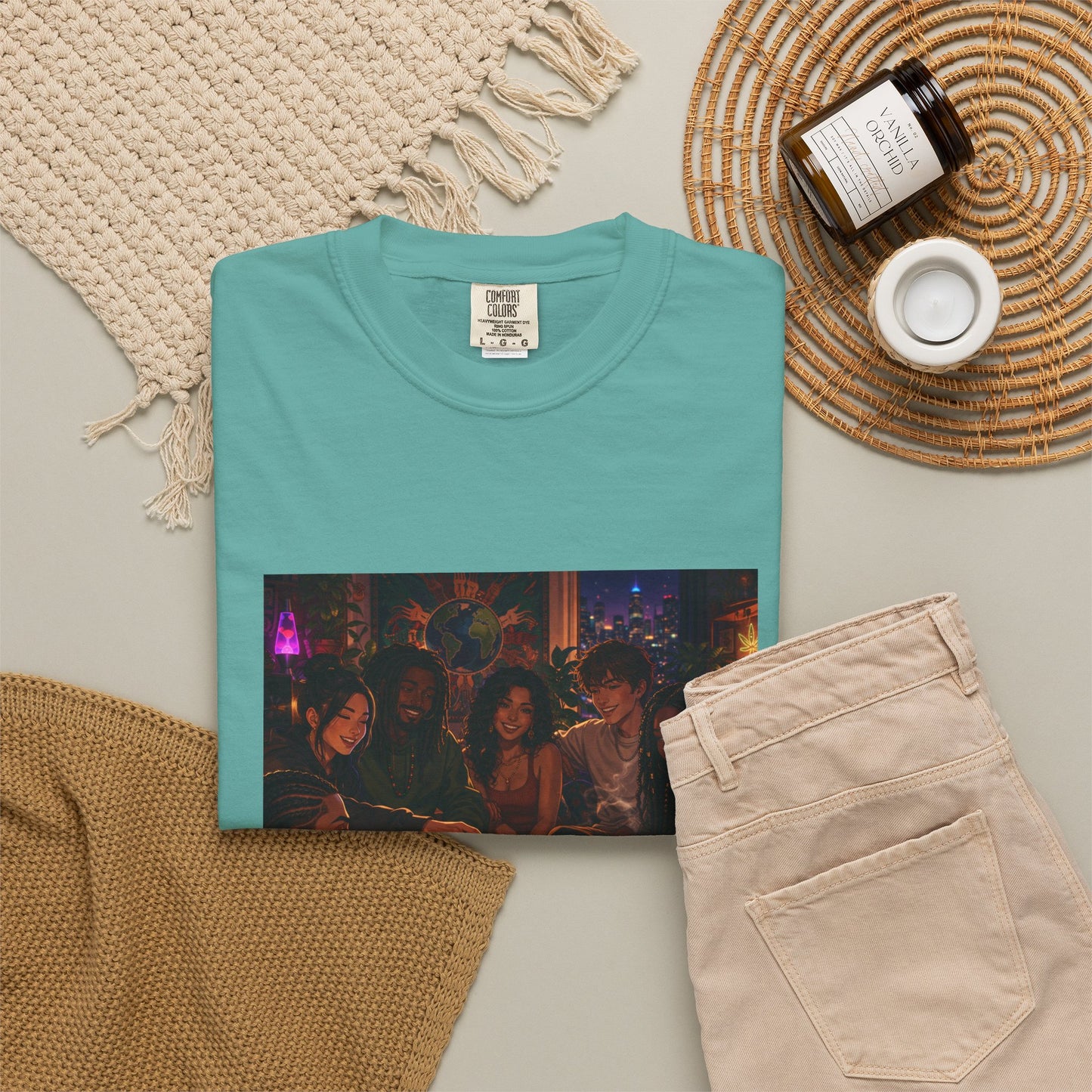 OUR MEMORIES - Vintage Night Party Scene T-Shirt