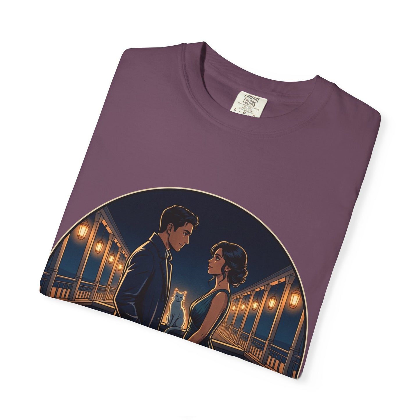 Romantic Night Stroll T-Shirt — "Even in the Quiet... We Shine" Graphic Tee