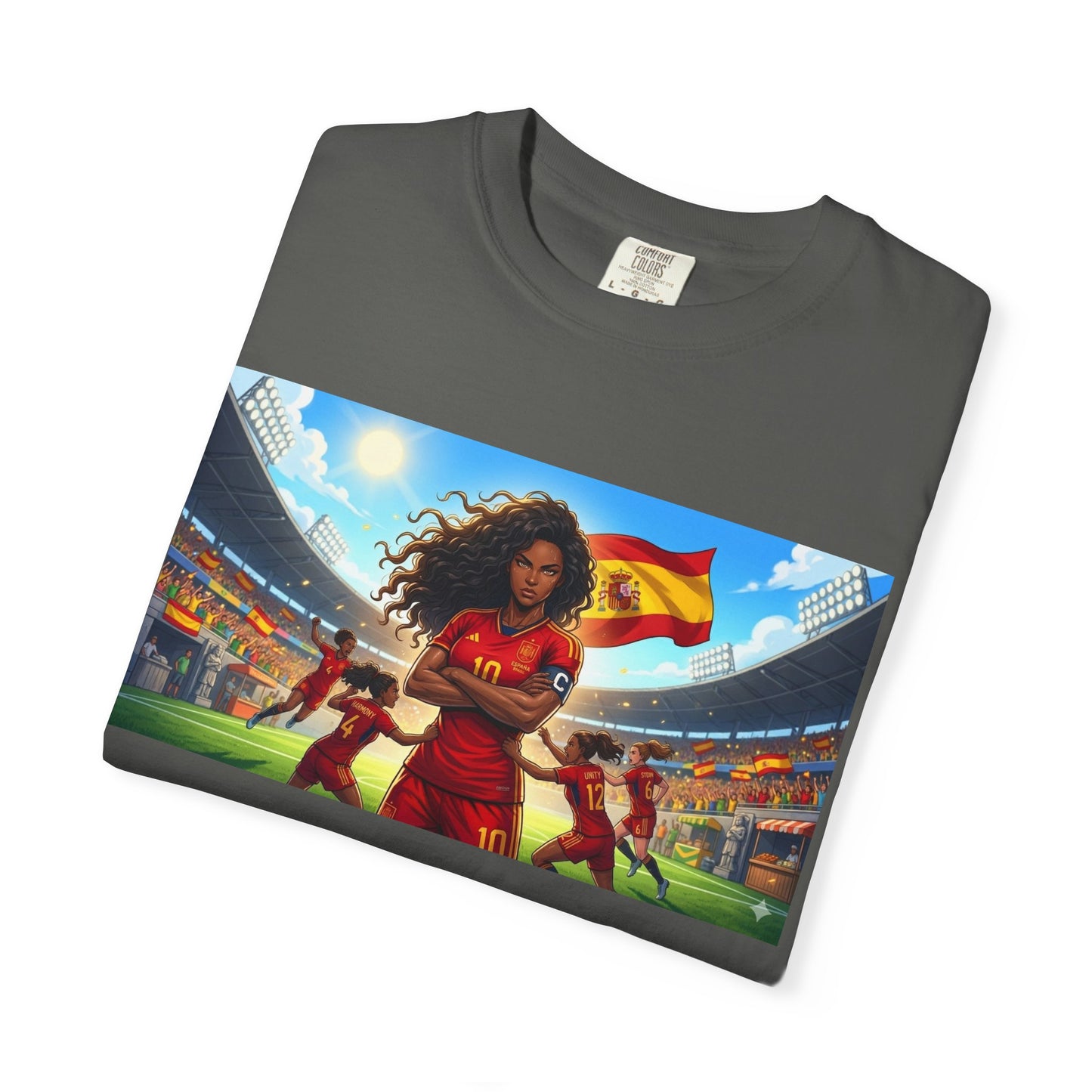 Spain – Female Soccer Champion - Stadium Graphic T-Shirt