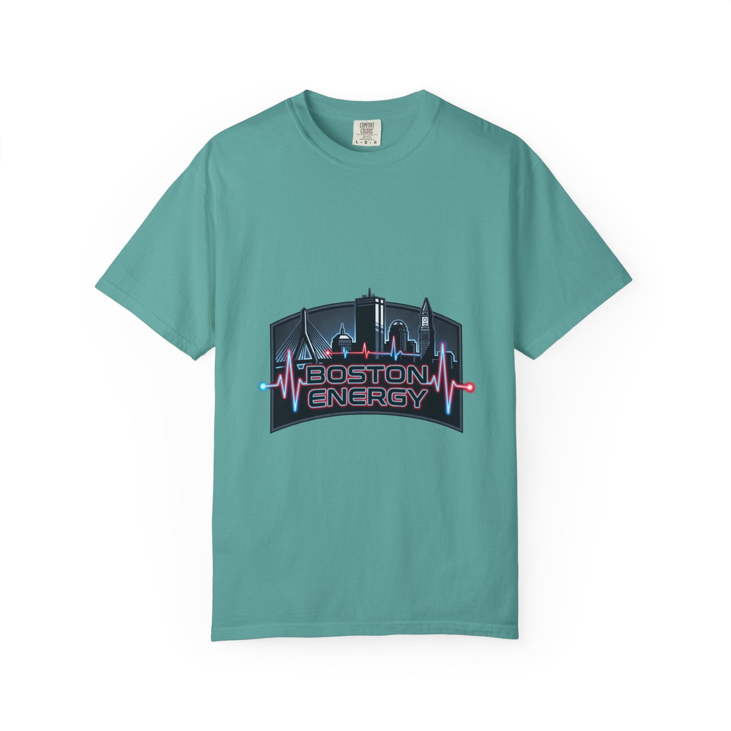 Boston Energy T-Shirt — City Skyline Neon Tee