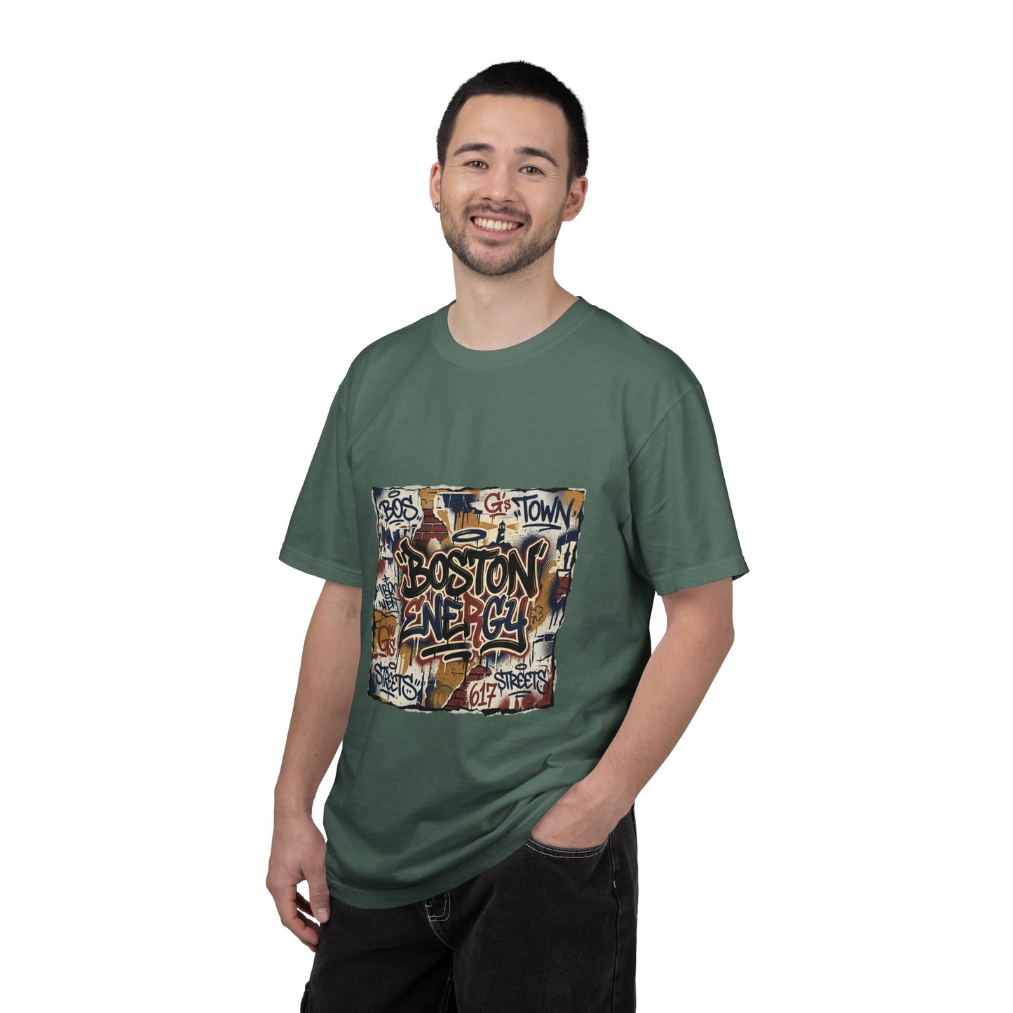 Boston Graffiti Tee — Urban Street Art T‑Shirt