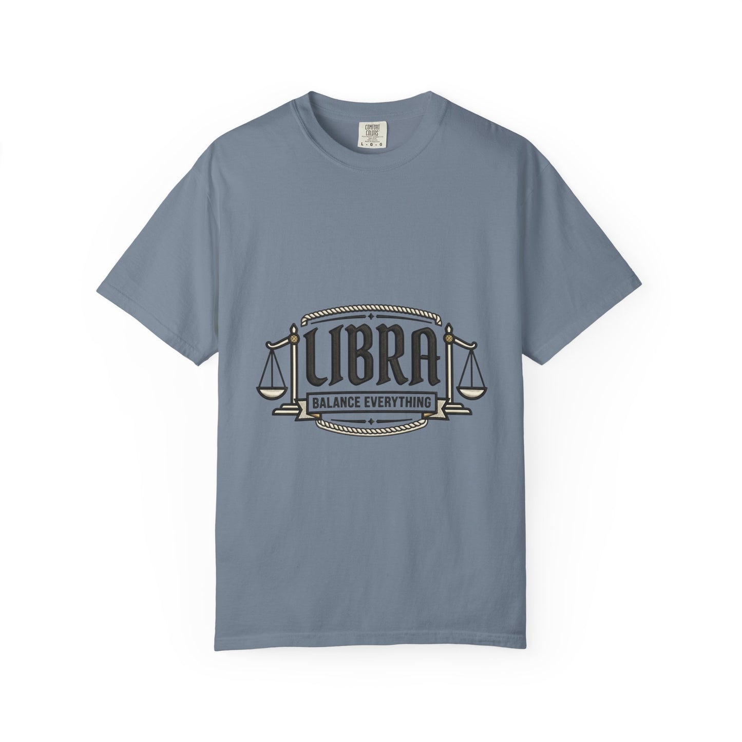Libra Zodiac T-Shirt — "Balance Everything" Scales Design