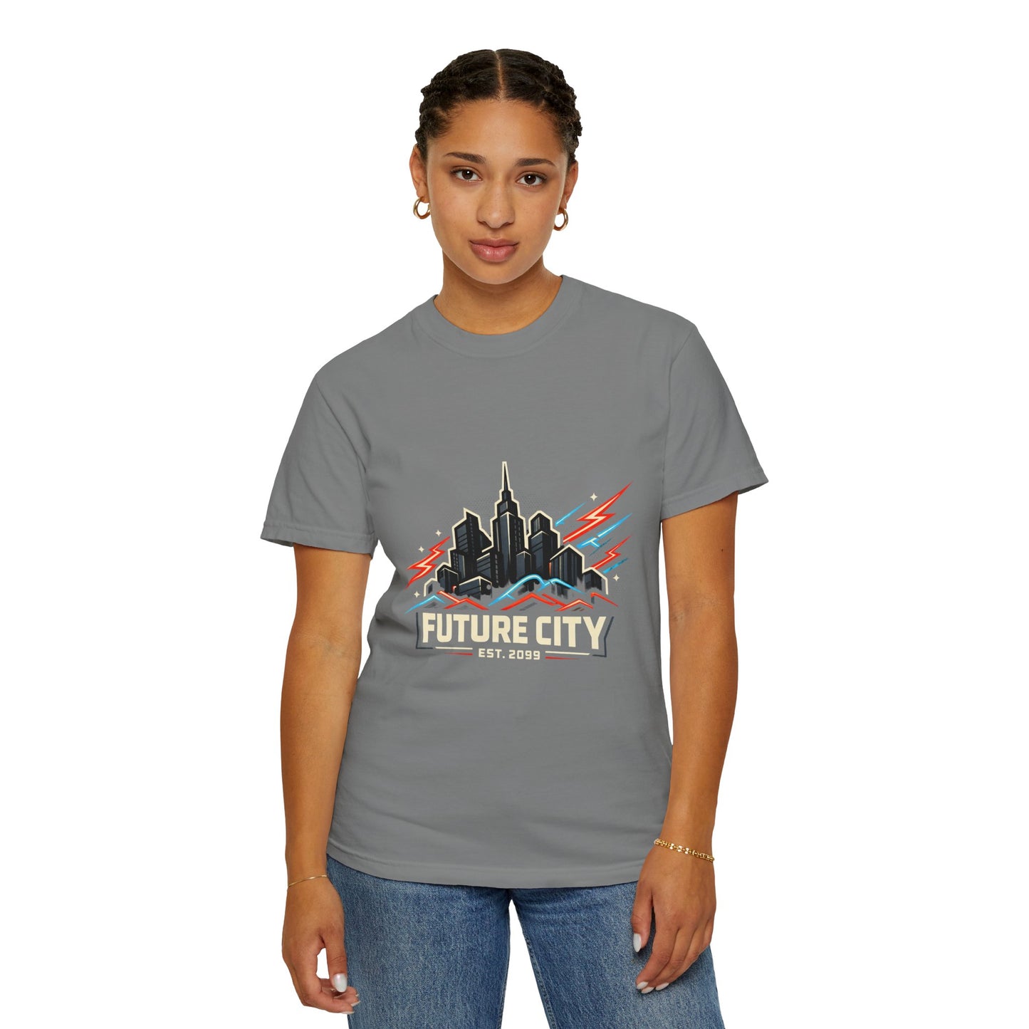 Future City T-Shirt — Retro Skyline Graphic Tee