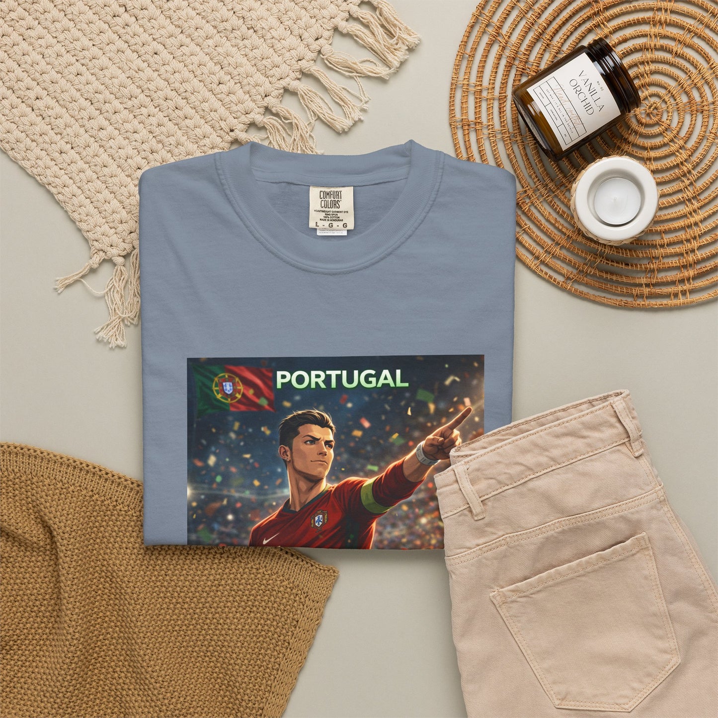 Portugal Soccer Poster T-Shirt — Cristiano Ronaldo Tribute Tee