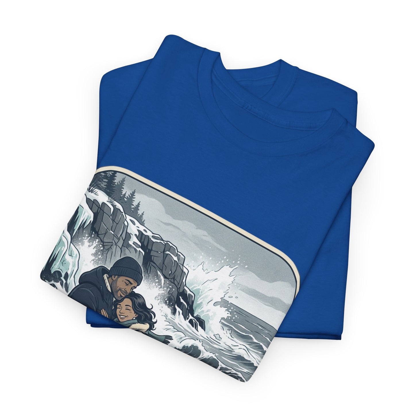 Acadia National Park Tee — Coastal Winter Couple Graphic
