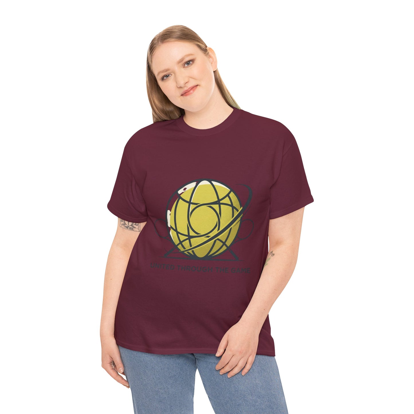 Basketball Orbit T-Shirt — “United Through The Game” Graphic Tee