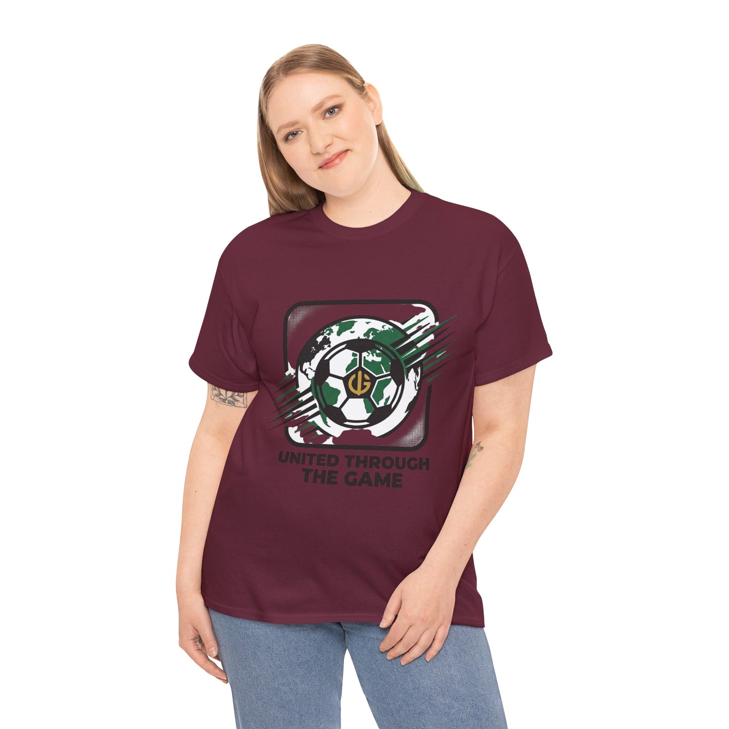 Soccer T-Shirt — "United Through the Game" Graphic Tee