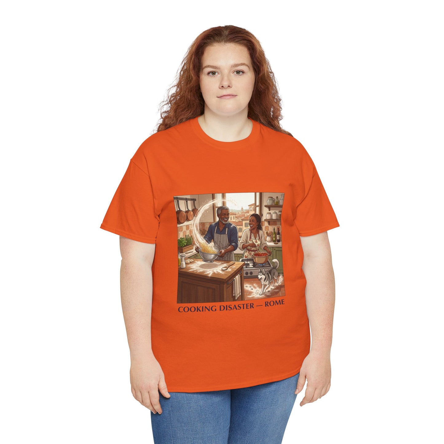 T-Shirt — 'Cooking Disaster — Rome' Illustrated Cooking Tee