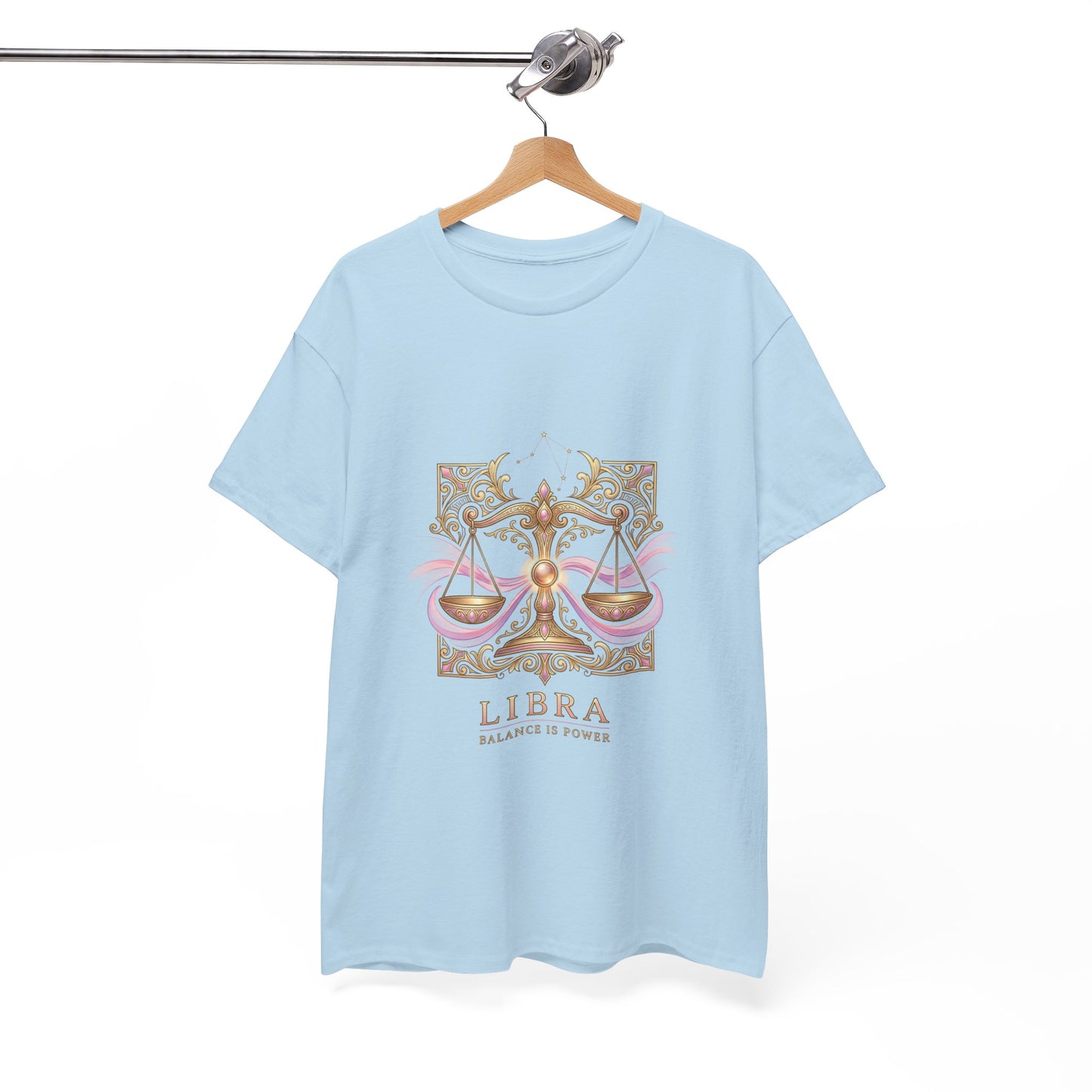 Libra Scales T‑Shirt — Zodiac Balance Is Power Tee
