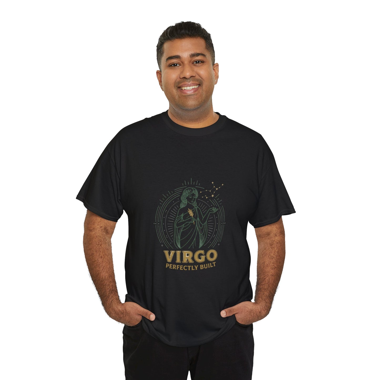 Virgo 'Perfectly Built' Zodiac T-Shirt — Astrology Graphic Tee