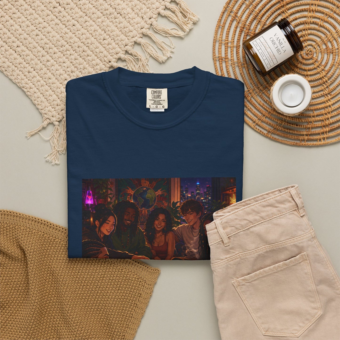 OUR MEMORIES - Vintage Night Party Scene T-Shirt